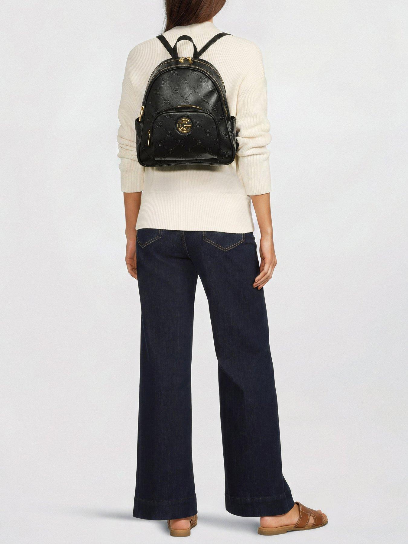Image 2 of 6 of Gabriella G Designer Gabriella Gucci Clodette Black Backpack