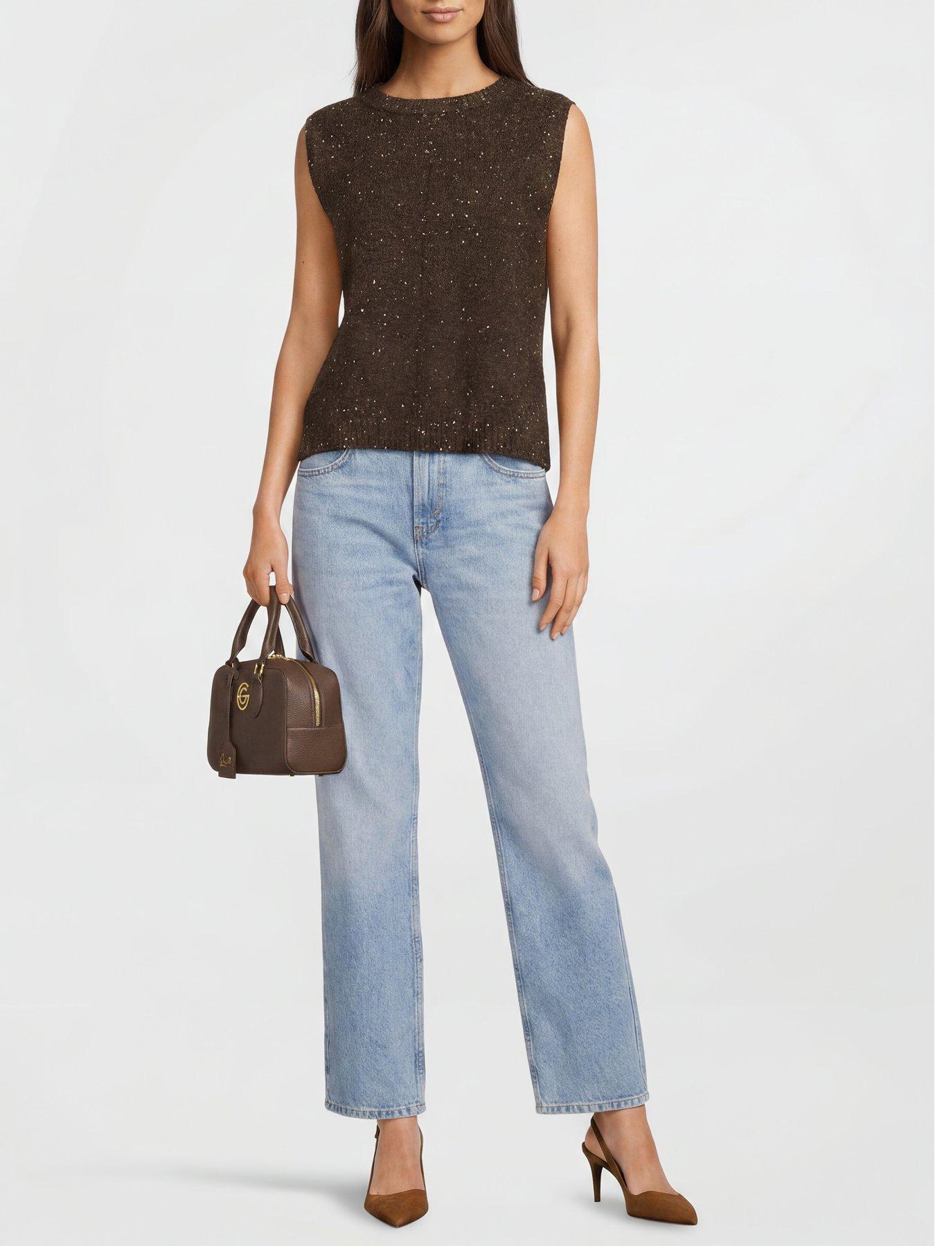 Image 2 of 6 of Gabriella G Designer Gabriella Gucci Monica Brown Bowling Bag