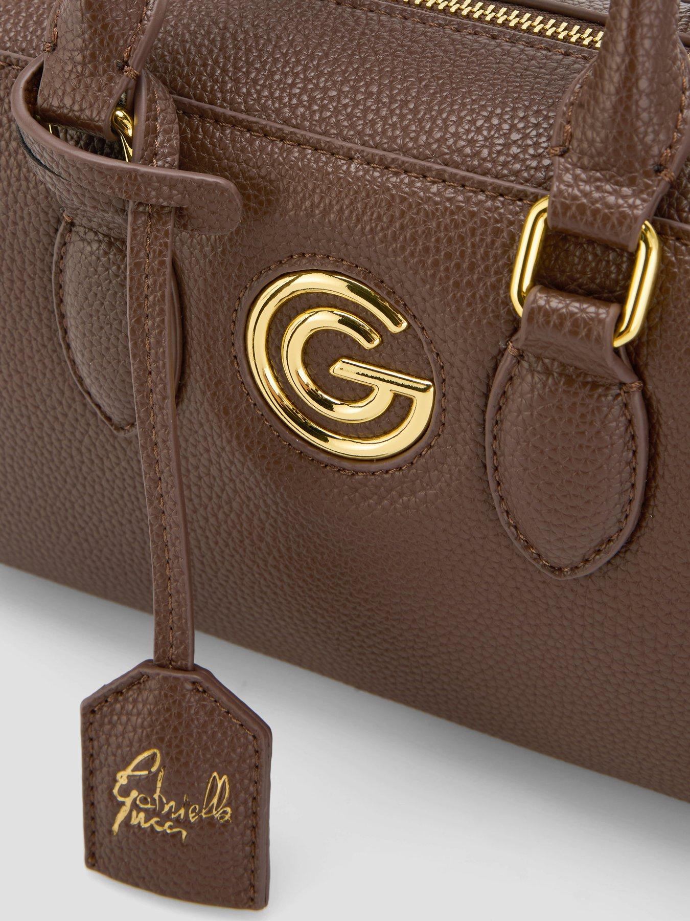 Image 4 of 6 of Gabriella G Designer Gabriella Gucci Monica Brown Bowling Bag