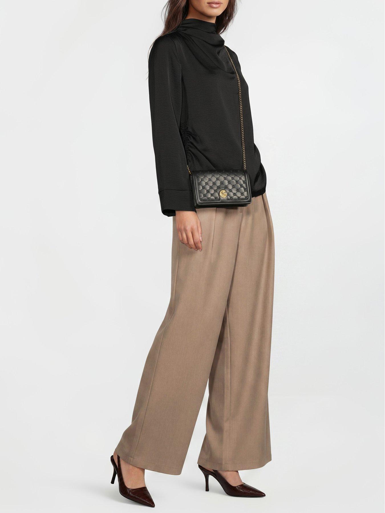 Image 2 of 6 of Gabriella G Designer Gabriella Gucci Queen Black Wallet On Chain