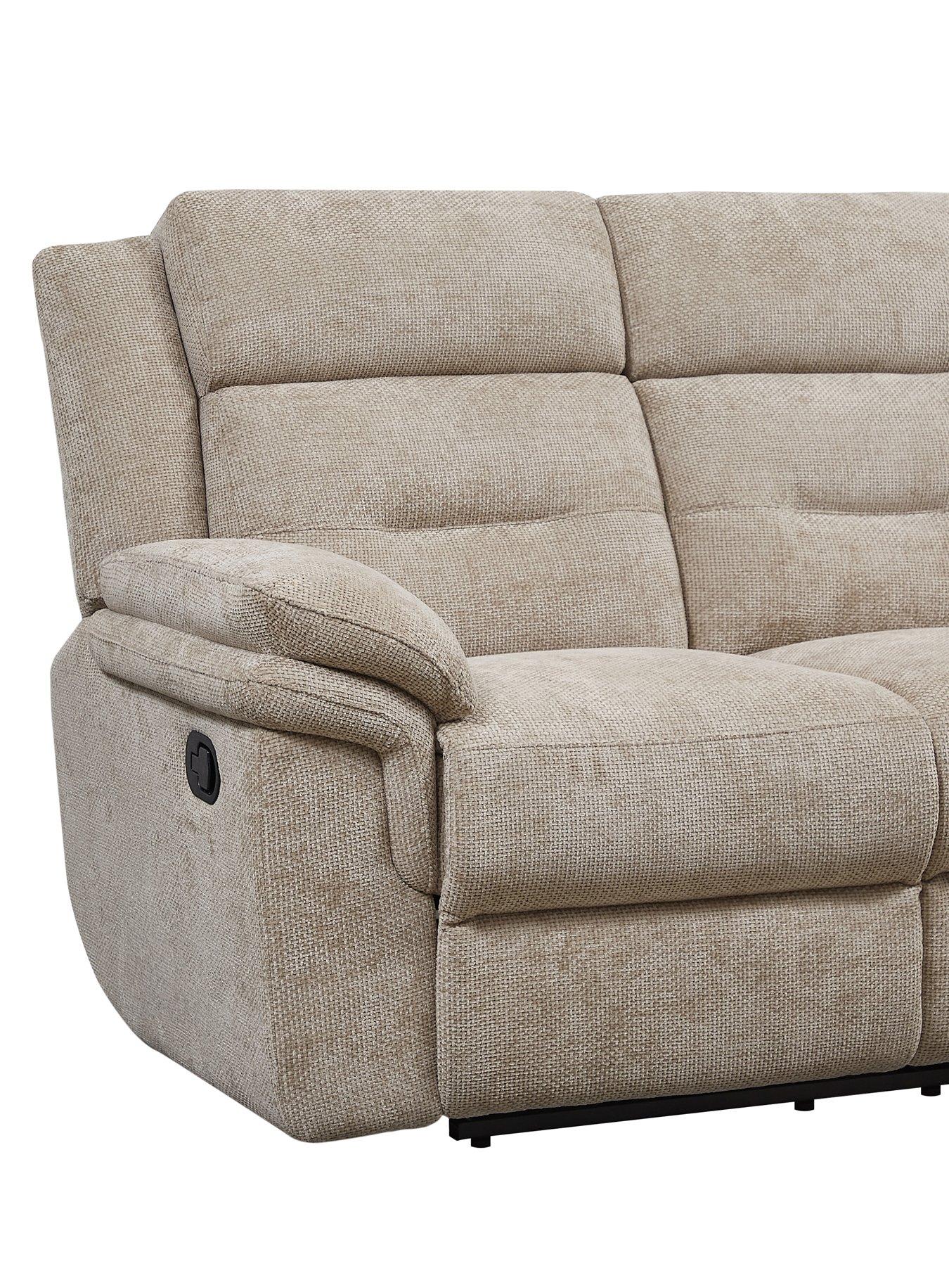 Image 3 of 4 of The Very Collection Lowen Chunky Weave 2 Seater Manual Recliner Sofa