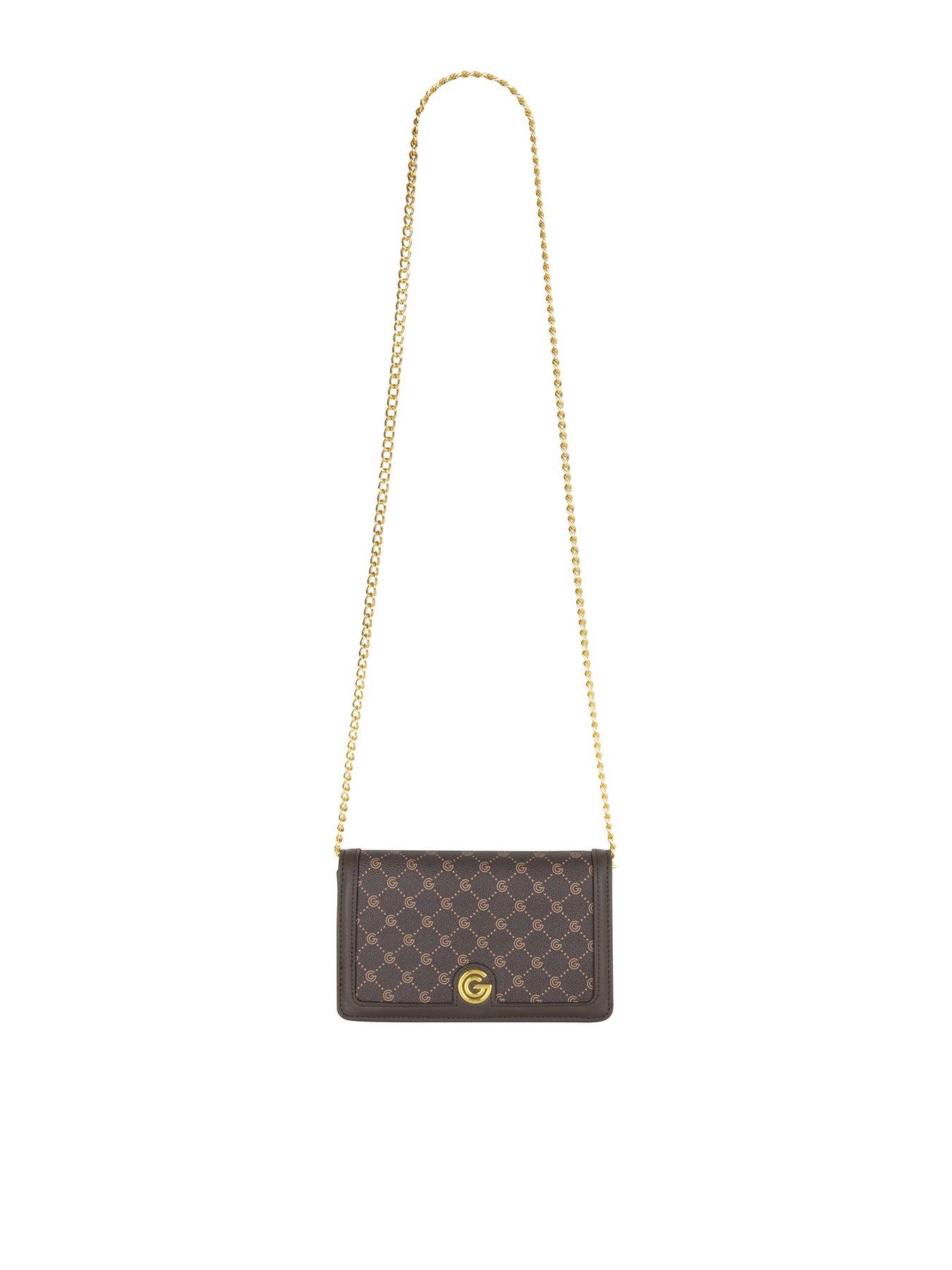 Image 1 of 5 of Gabriella G Designer Gabriella Gucci Queen Brown Wallet On Chain