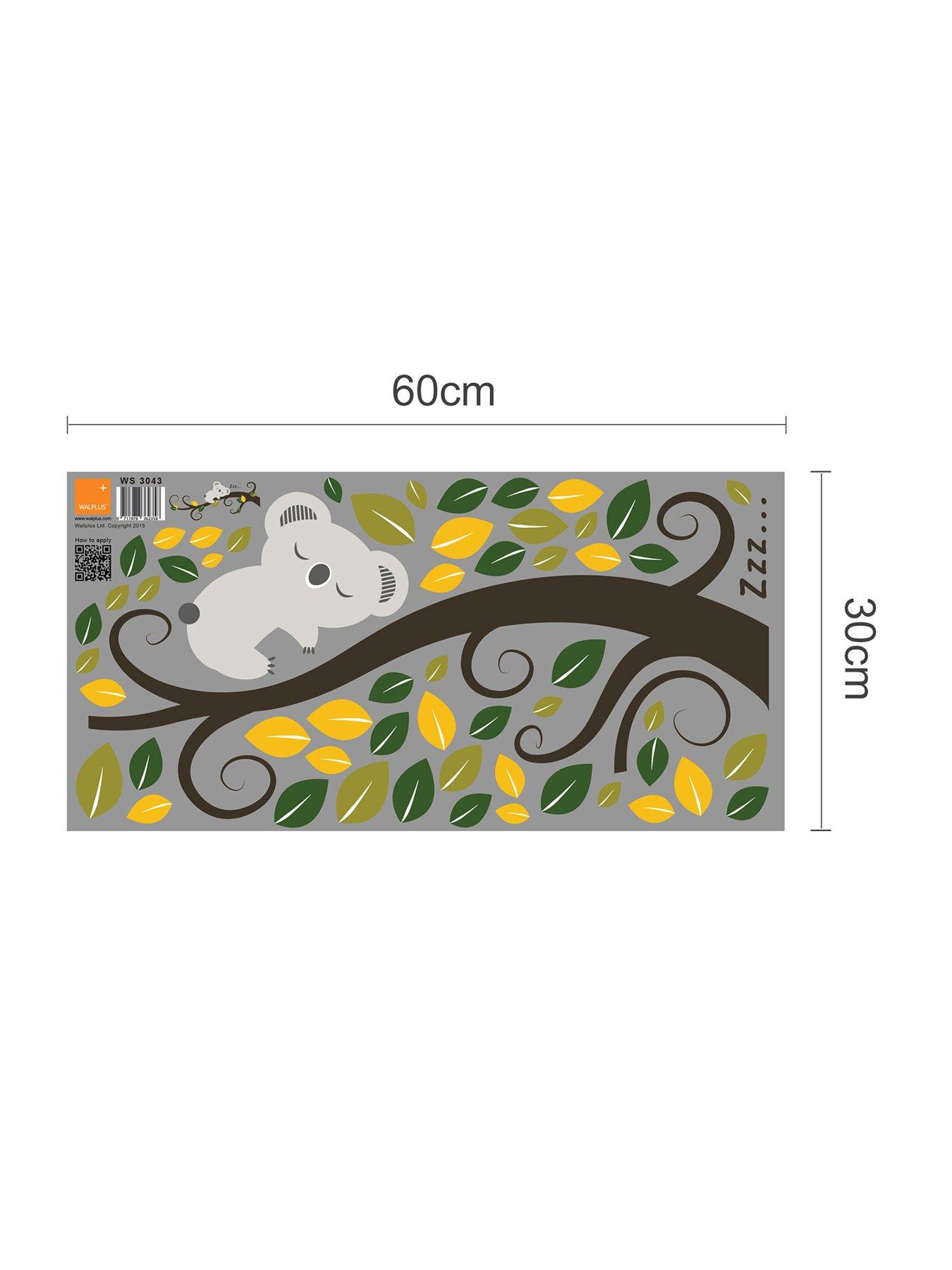 Image 4 of 4 of Walplus Sleeping Koala And Tree Branch Wall Sticker For Kids Nursery Bedroom Decor
