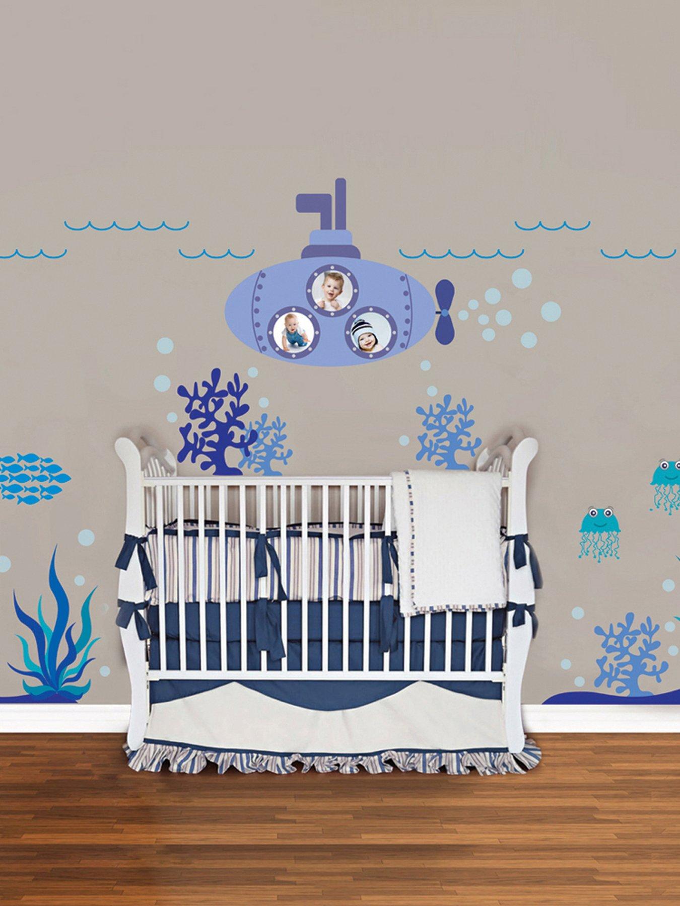Walplus Ocean World Wall Stickers With Sea Animals For Kids Bedroom Nursery Decor