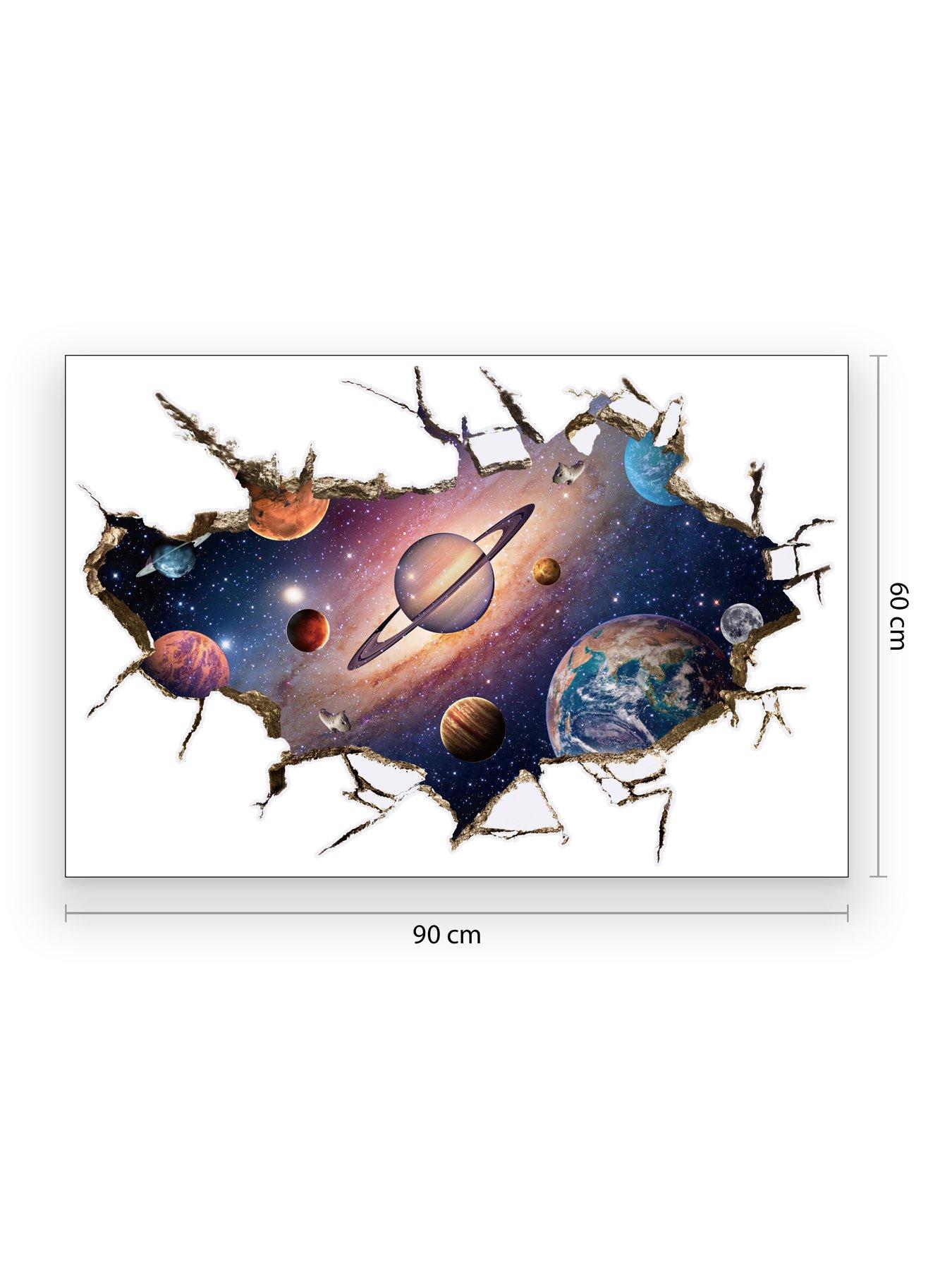 Image 6 of 6 of Walplus Amazing Cosmos 3d View Wall Sticker Space Galaxy Decor For Kids Bedroom