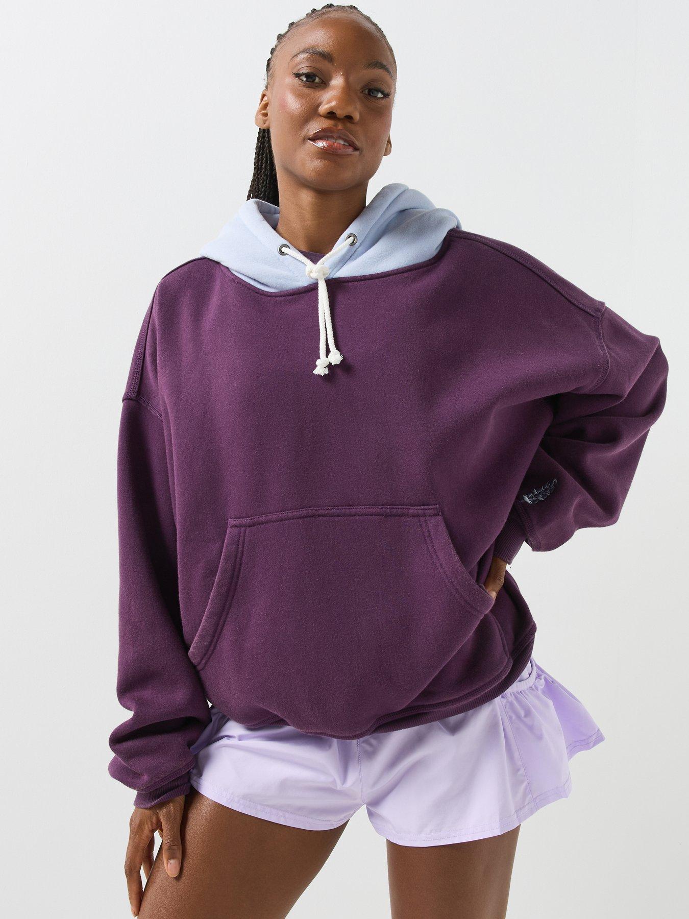 FP Movement Womens Training Final Call Colorblock Hoody - Purple