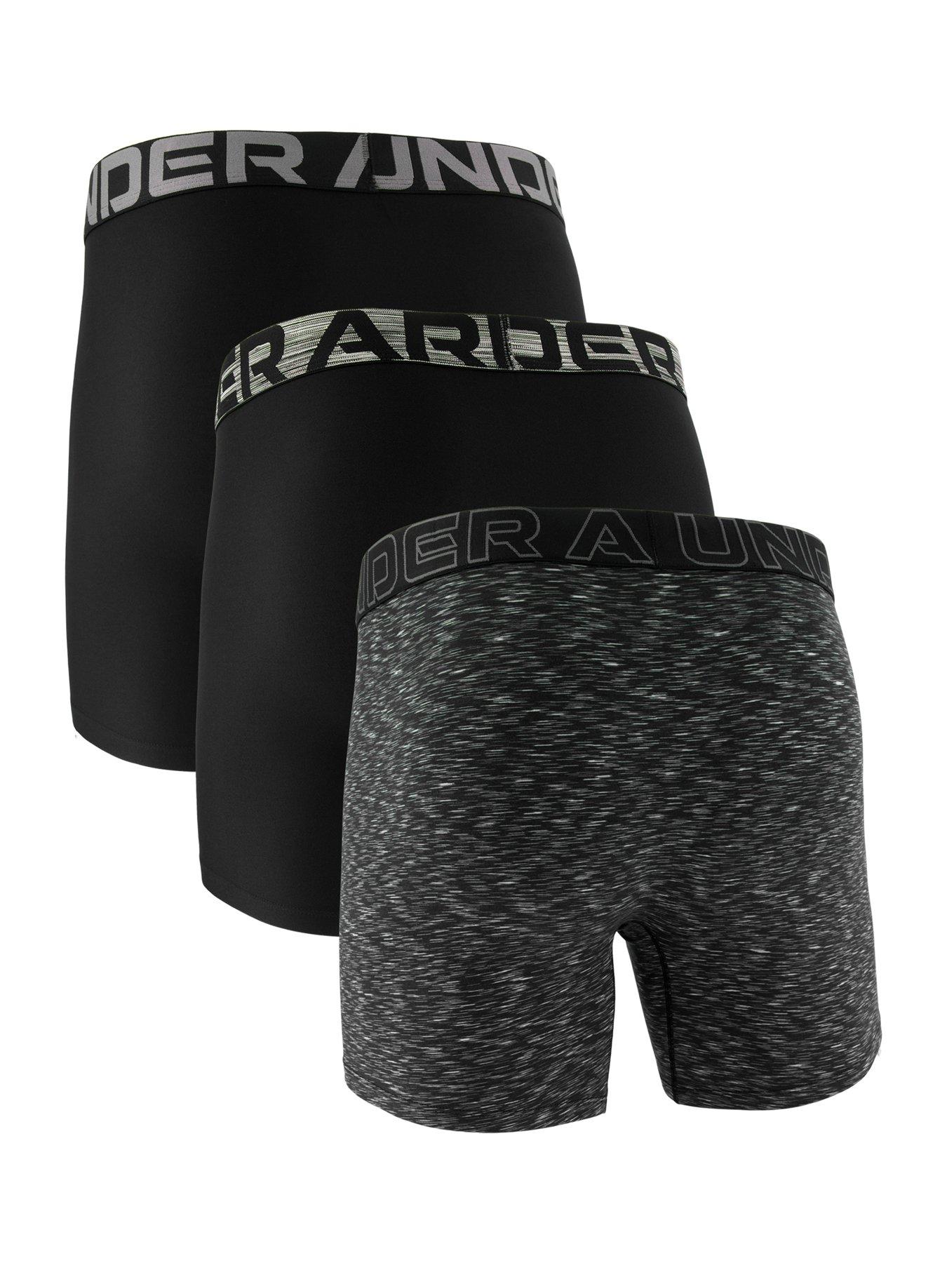 Image 2 of 3 of UNDER ARMOUR Mens Performance Tech - Graphic 6-Inch 3-Pack of Boxers - Black