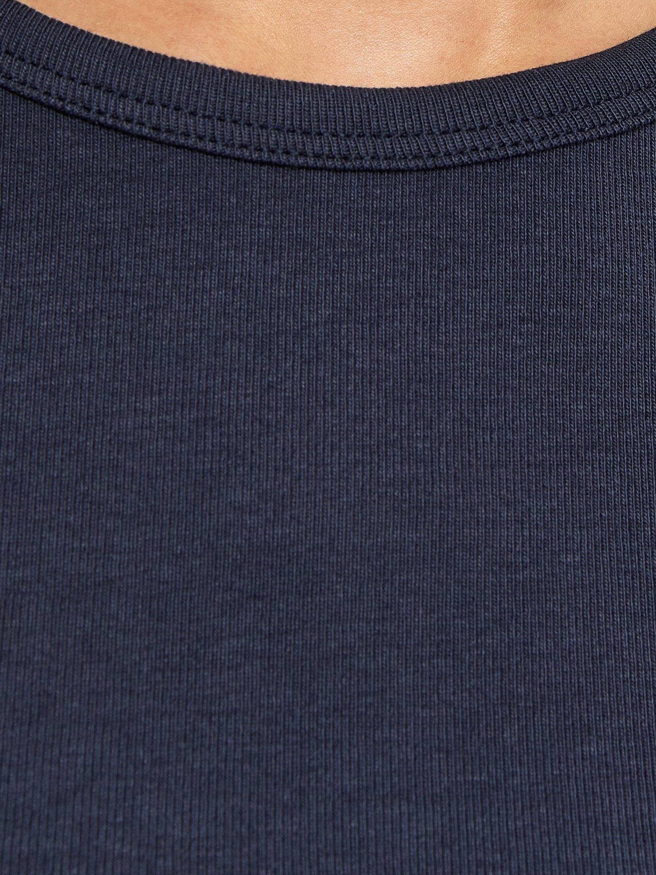 Image 5 of 5 of New Look Cotton Rich Ruched Side Baby Tee T-Shirt - Blue