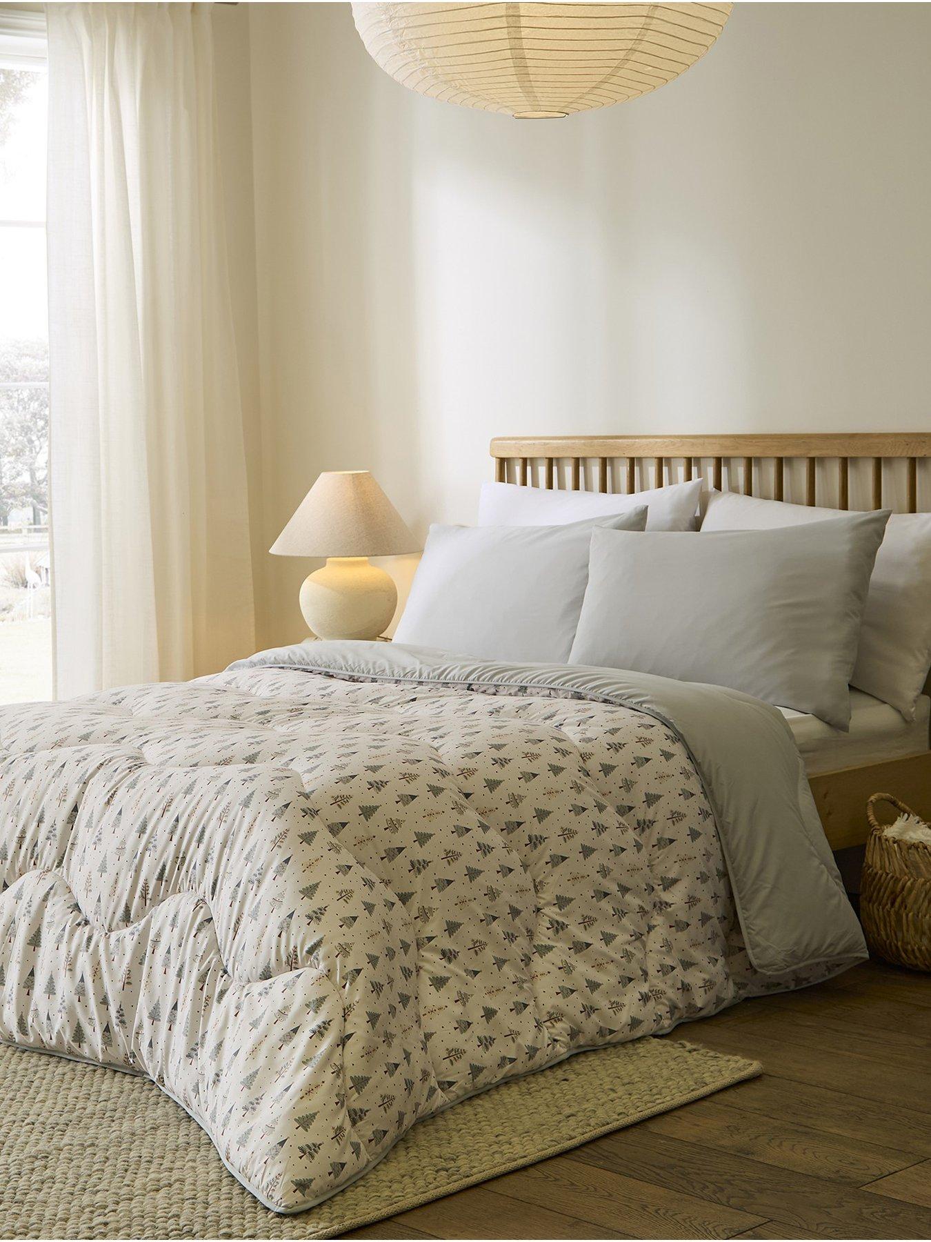 Image 1 of 6 of Night Lark Scandi Christmas Tree 10.5 Tog Coverless Duvet &amp; Pillowcase Set