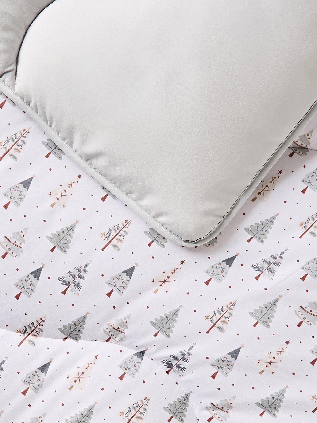 Image 2 of 6 of Night Lark Scandi Christmas Tree 10.5 Tog Coverless Duvet &amp; Pillowcase Set