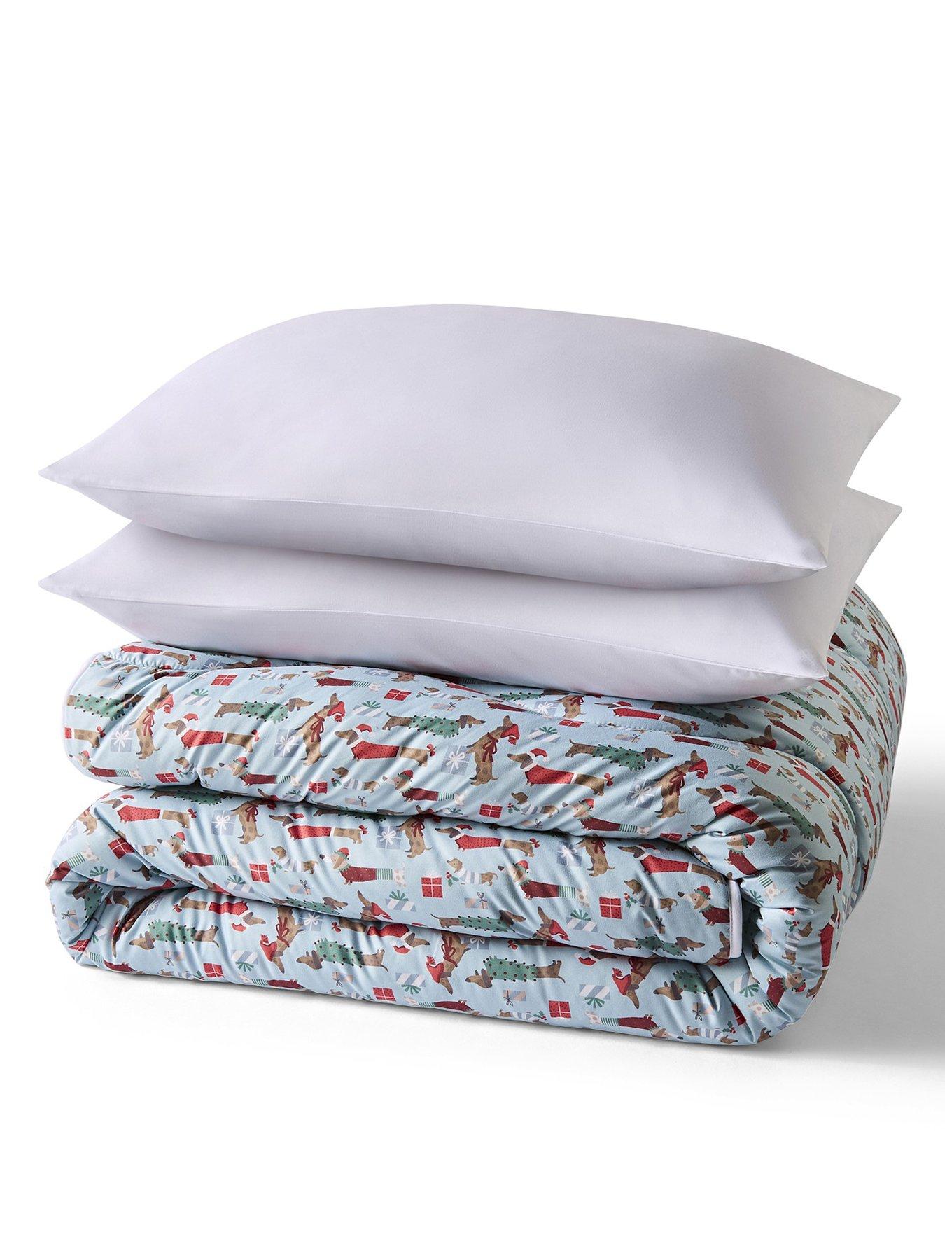 Image 4 of 6 of Night Lark Festive Dogs 10.5 Tog Coverless Duvet &amp; Pillowcase Set