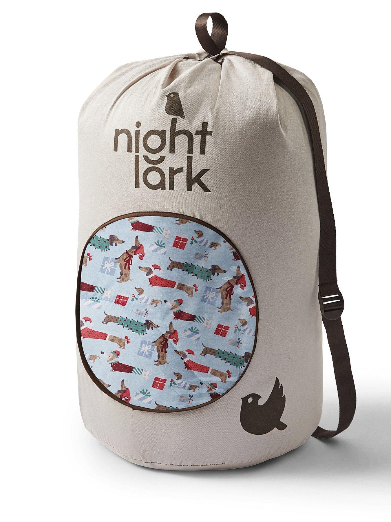 Image 6 of 6 of Night Lark Festive Dogs 10.5 Tog Coverless Duvet &amp; Pillowcase Set