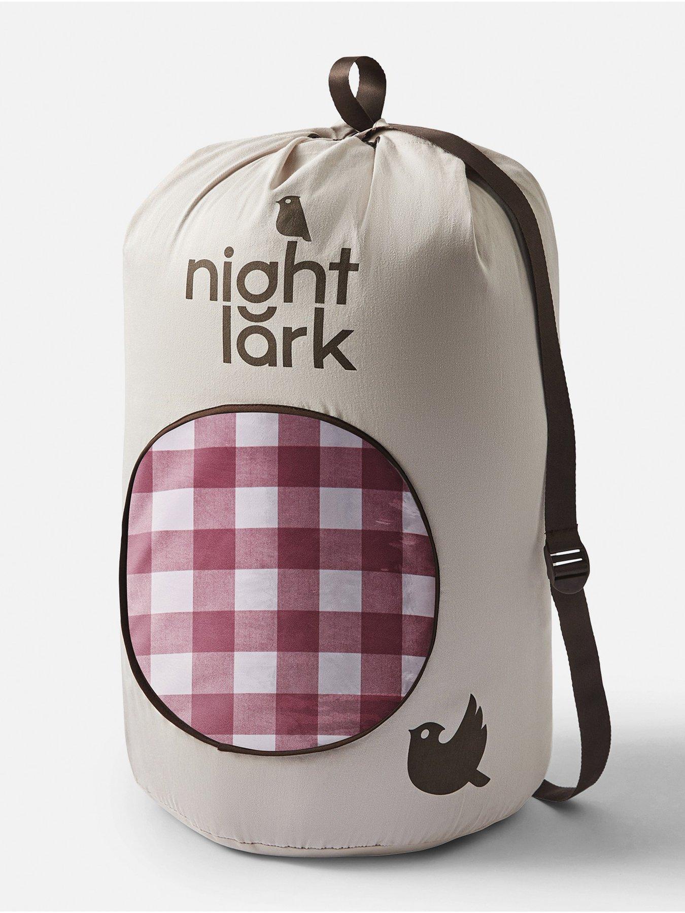 Image 6 of 6 of Night Lark 10.5 Tog Mocha Gingham Coverless Duvet