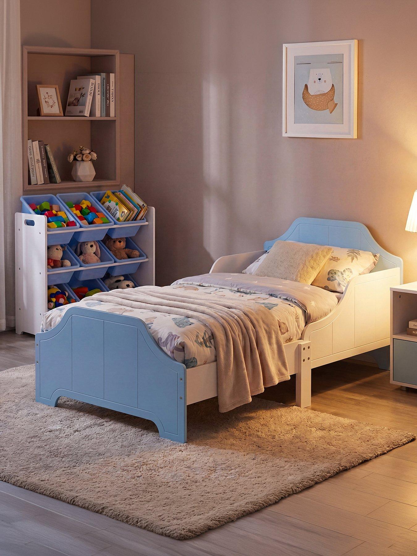 Image 4 of 7 of Liberty House Two Tone bed and 9 bin storage set - white/blue
