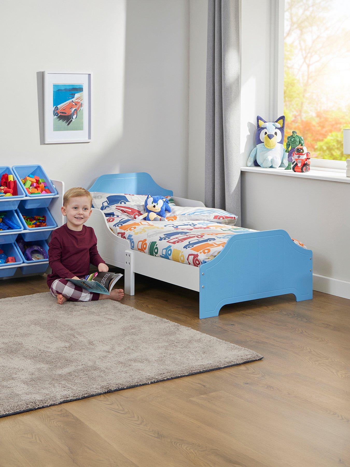 Image 5 of 7 of Liberty House Two Tone bed and 9 bin storage set - white/blue