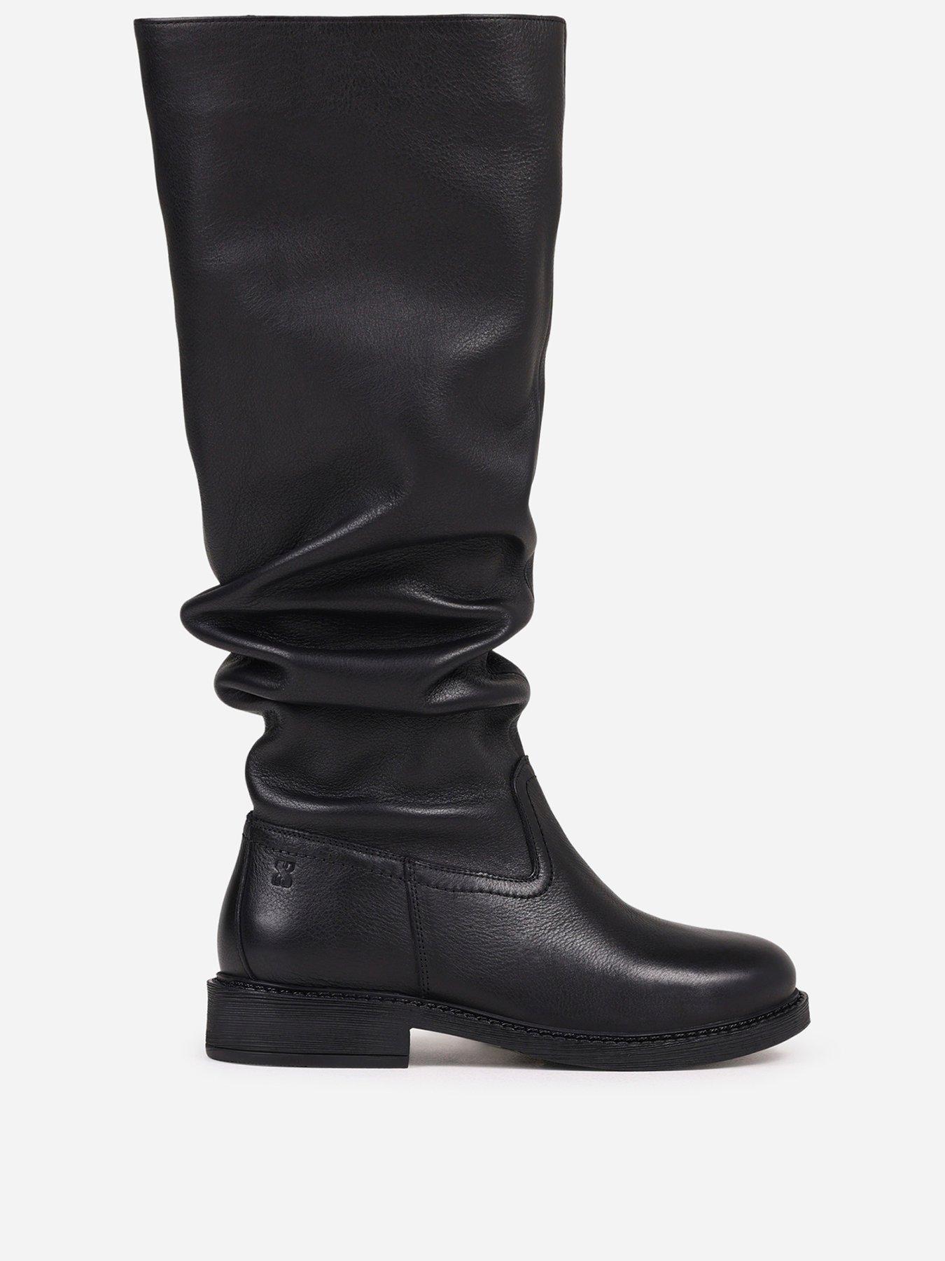 Image 2 of 7 of Bronx New-Tough Biker High Boots - Black