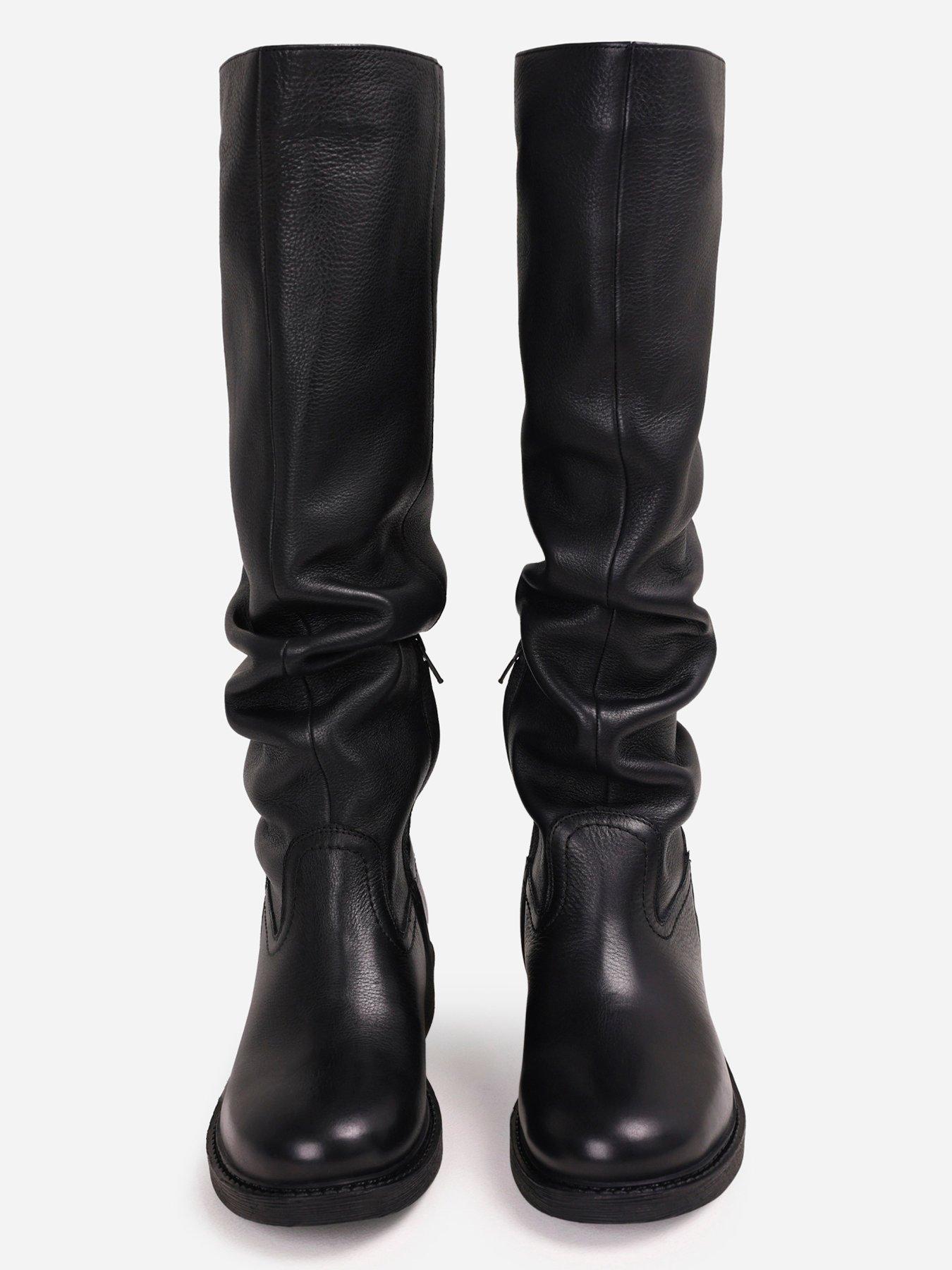 Image 4 of 7 of Bronx New-Tough Biker High Boots - Black