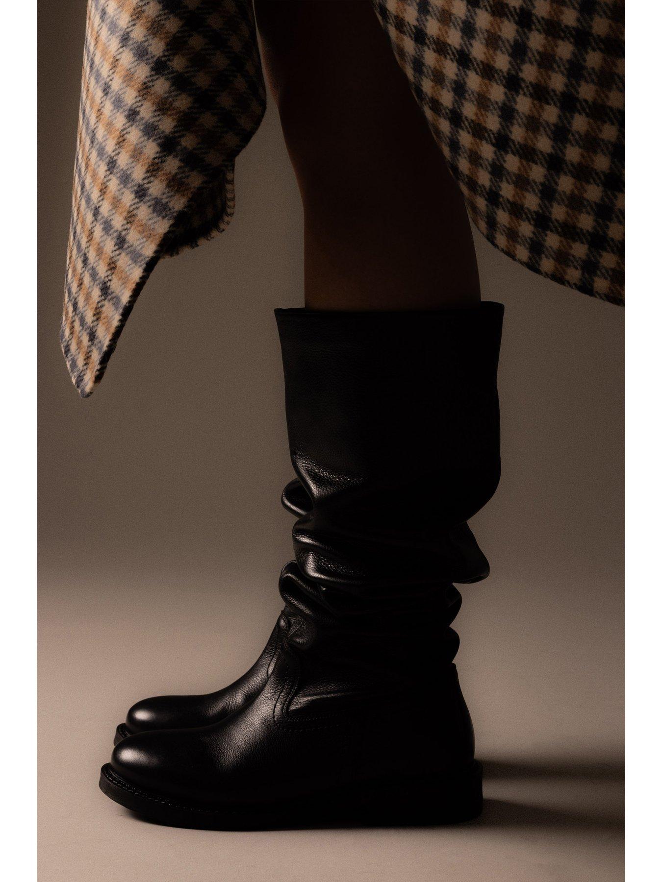 Image 7 of 7 of Bronx New-Tough Biker High Boots - Black