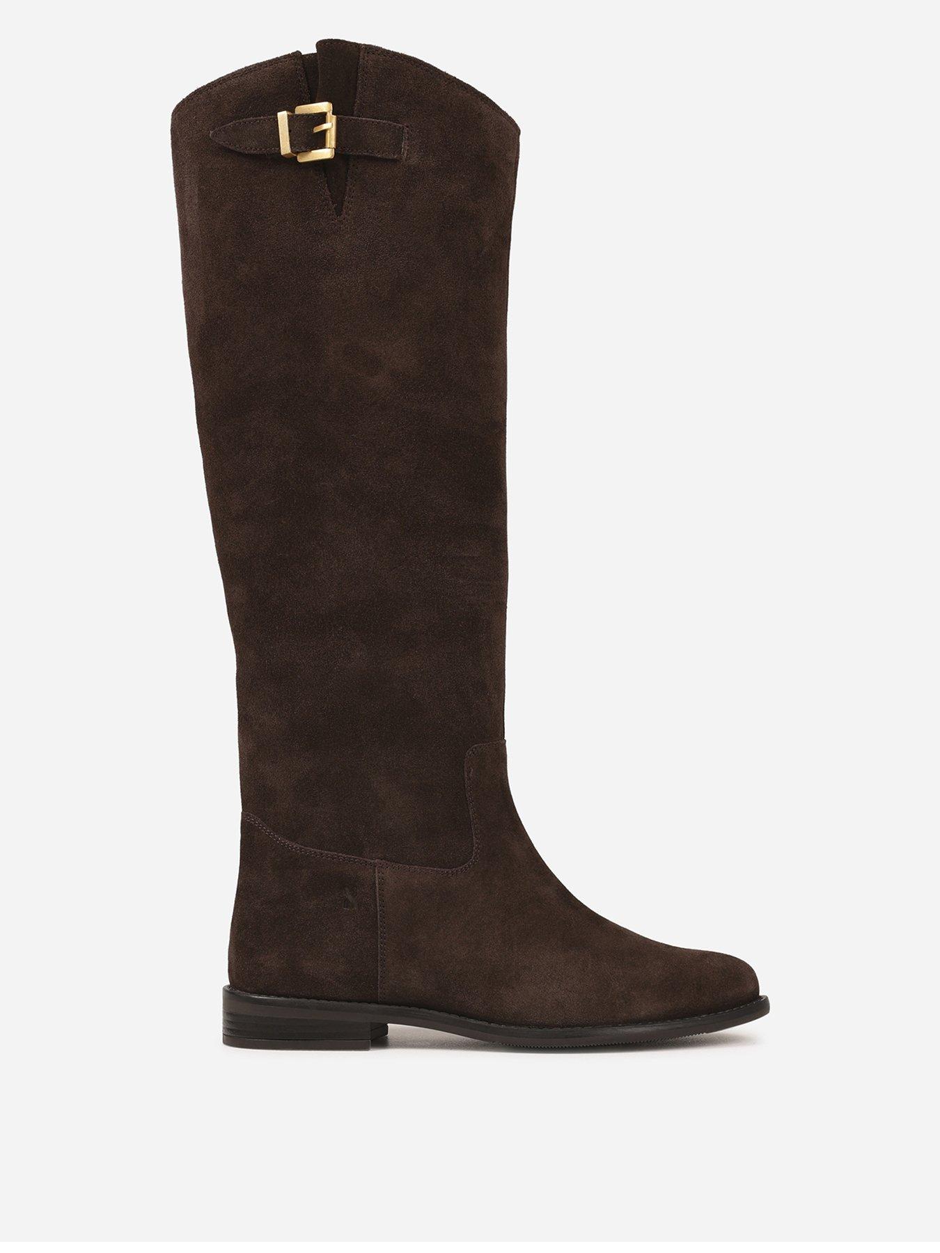 Bronx Fe-Lise Riding High Boots - Dark Brown