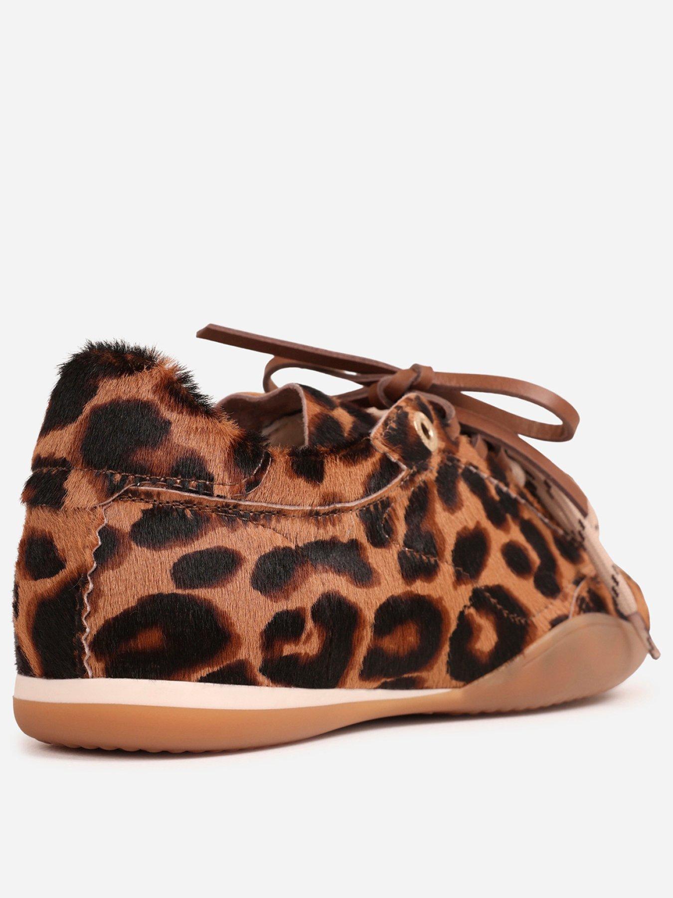 Image 3 of 7 of Bronx Womens Park-err Leopard Print Low Profile Trainers - Multi