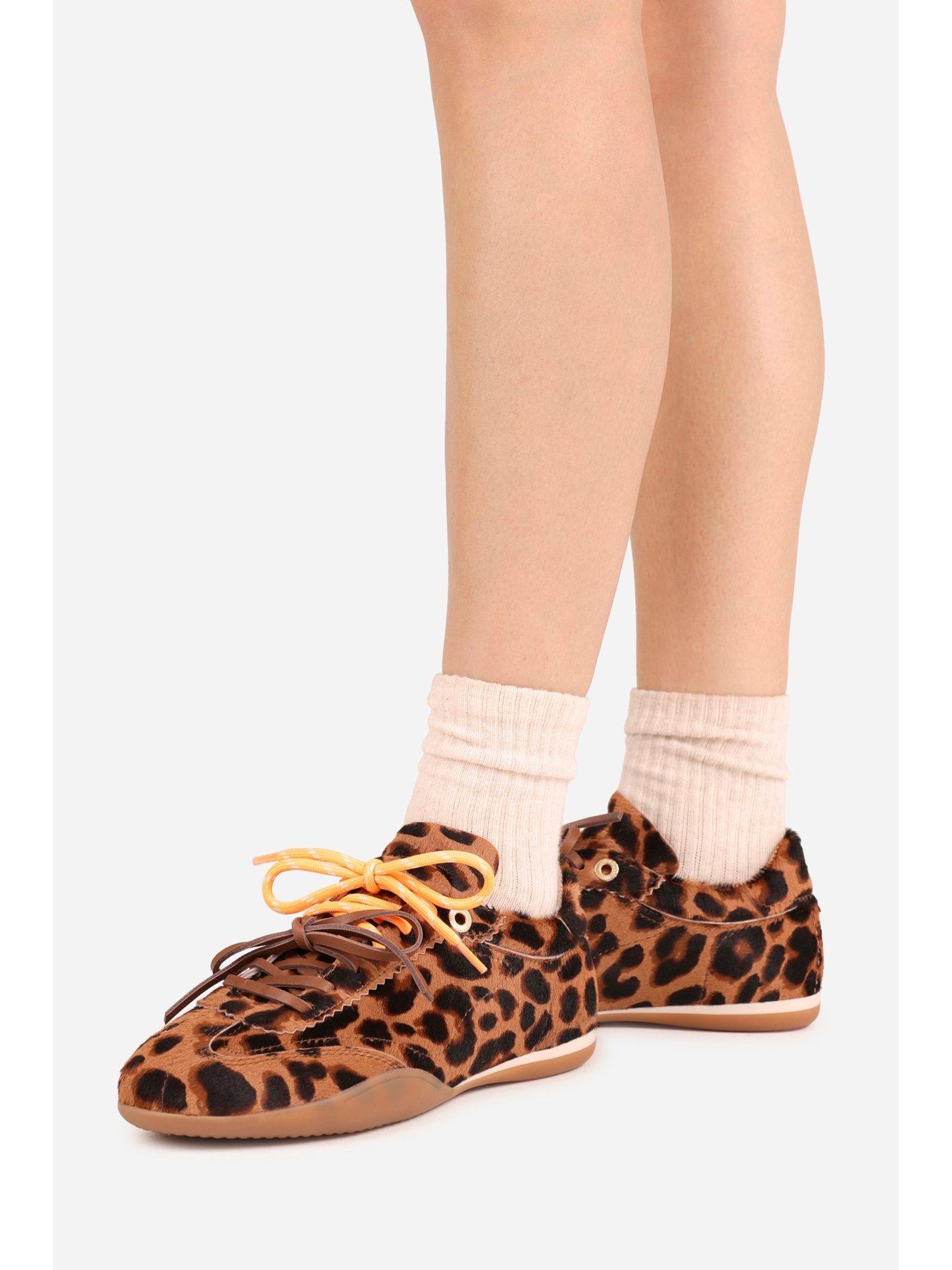 Image 6 of 7 of Bronx Womens Park-err Leopard Print Low Profile Trainers - Multi