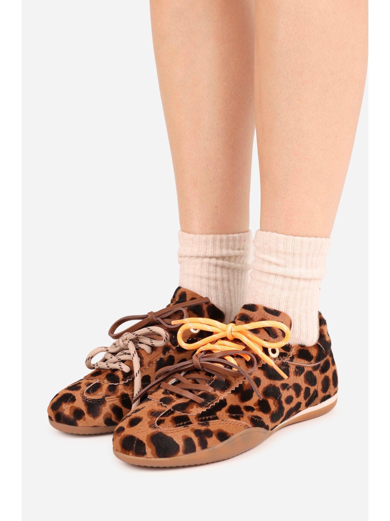 Image 7 of 7 of Bronx Womens Park-err Leopard Print Low Profile Trainers - Multi