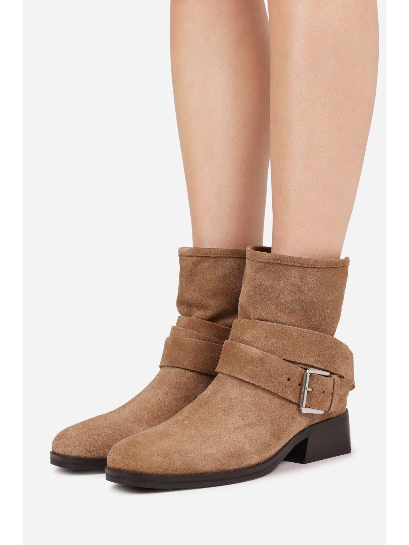 Image 7 of 7 of Bronx Brod-Ey Buckle Detail Ankle Boots - Brown