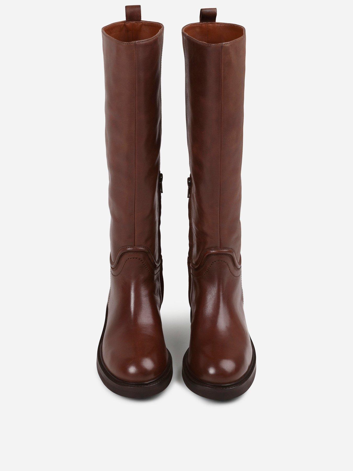 Image 2 of 6 of Bronx Ro-wan Knee High Calf Boots - Brown