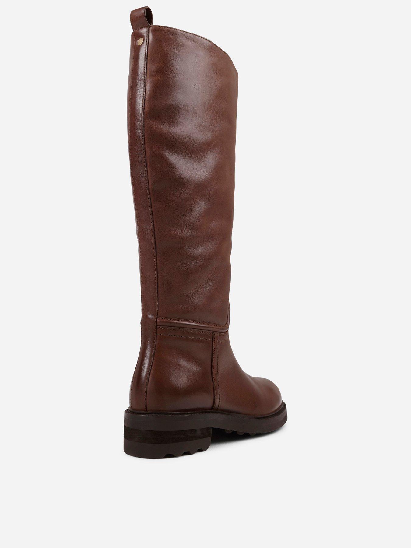 Image 3 of 6 of Bronx Ro-wan Knee High Calf Boots - Brown