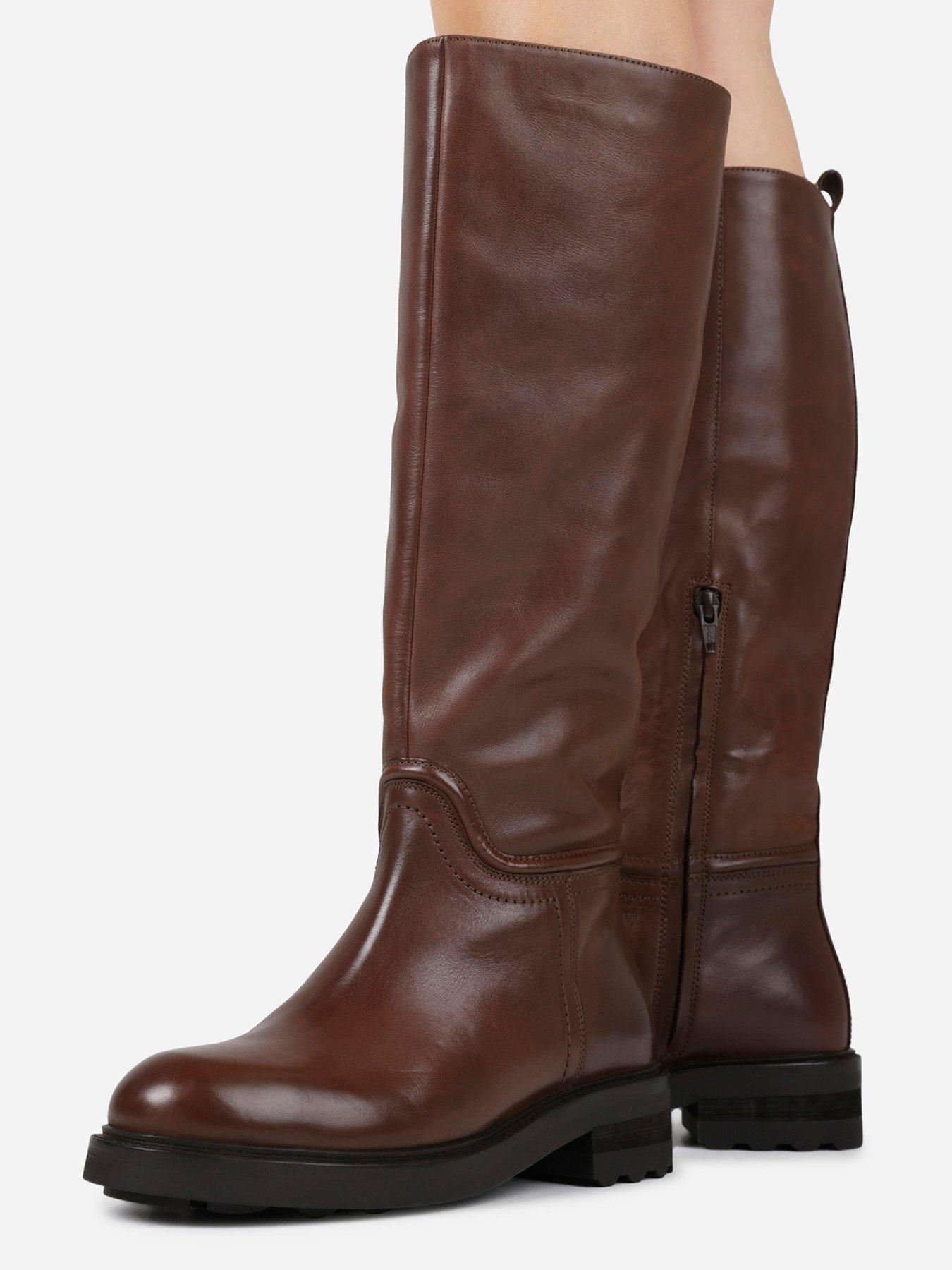 Image 5 of 6 of Bronx Ro-wan Knee High Calf Boots - Brown
