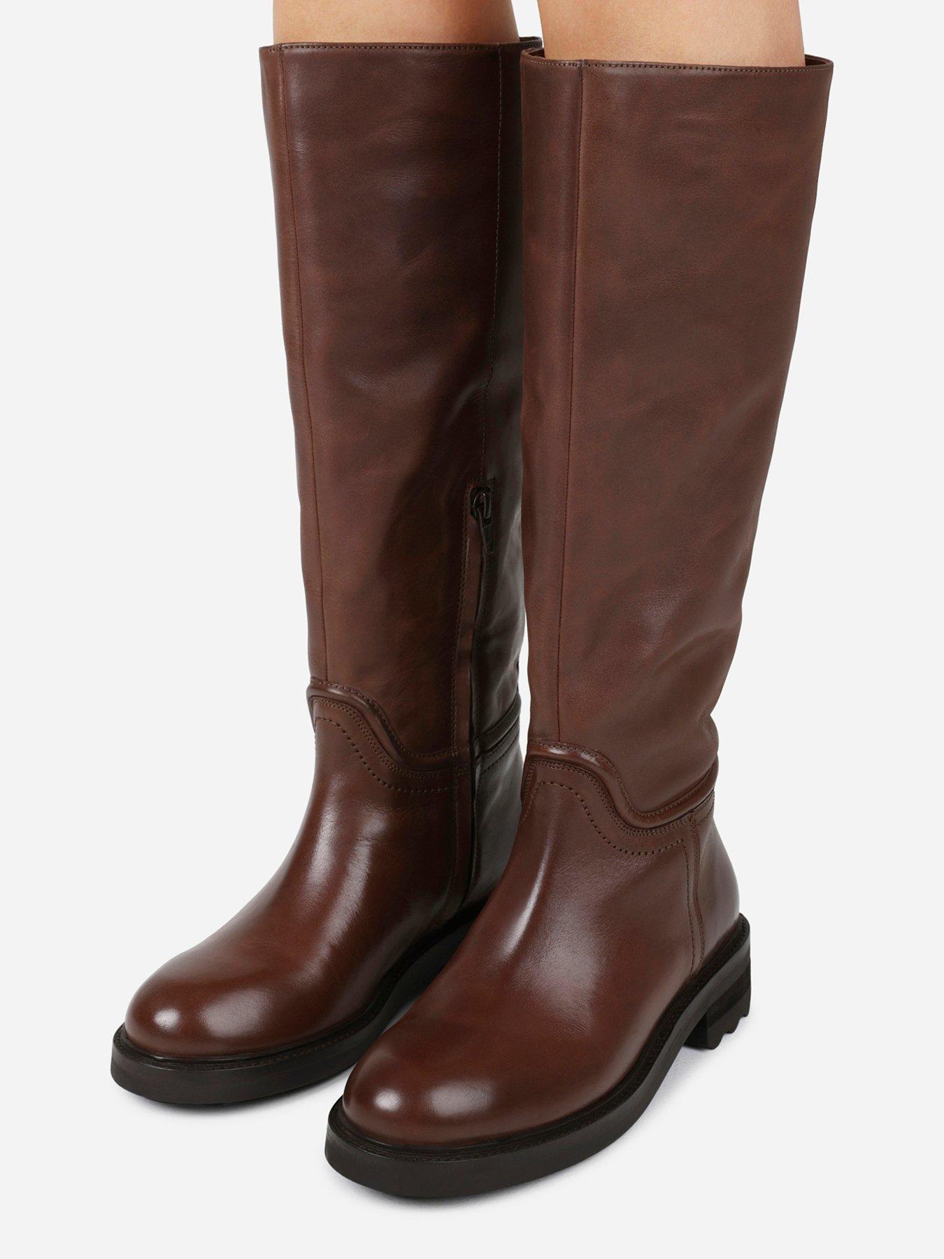 Image 6 of 6 of Bronx Ro-wan Knee High Calf Boots - Brown