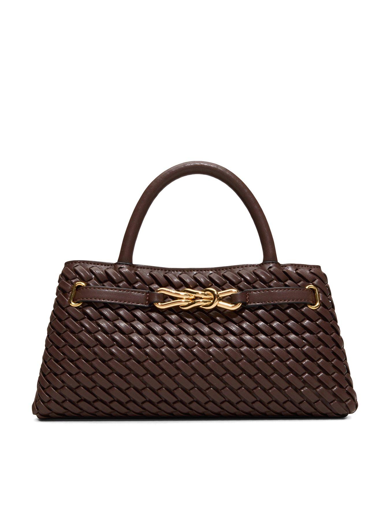 Aldo Woven Top Handle Shoulder Bag - Brown