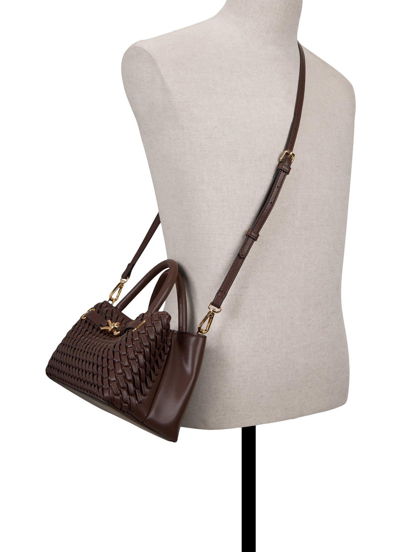 Image 2 of 4 of Aldo Woven Top Handle Shoulder Bag - Brown