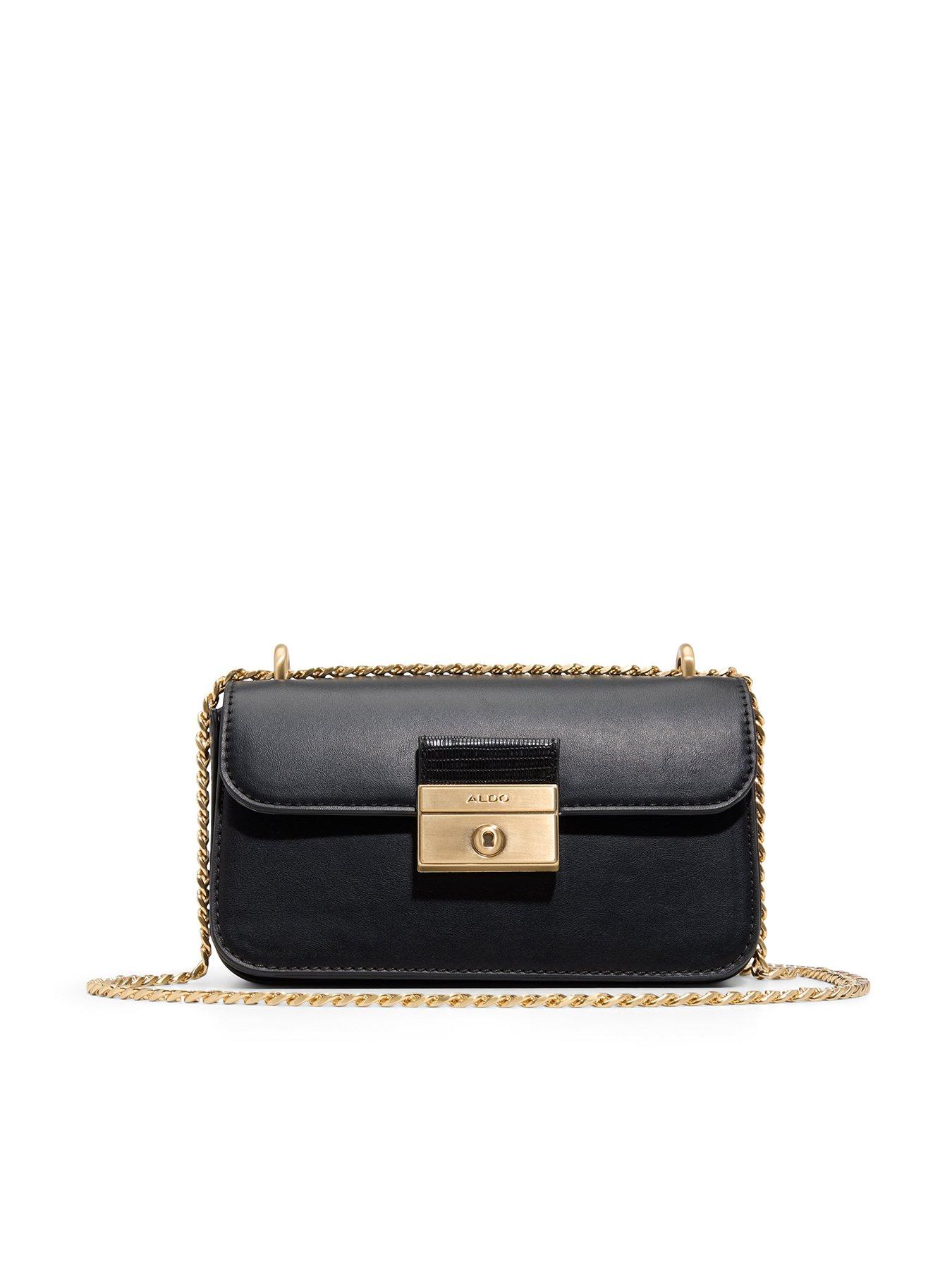 Aldo Chain Strap Crossbody Bag - Black
