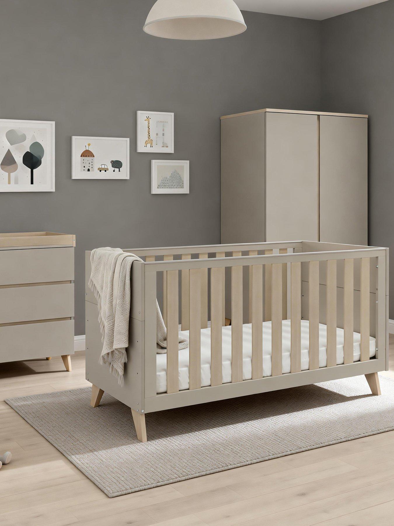 Babymore Dante 3 Piece Nursery Room Set - Cashmere