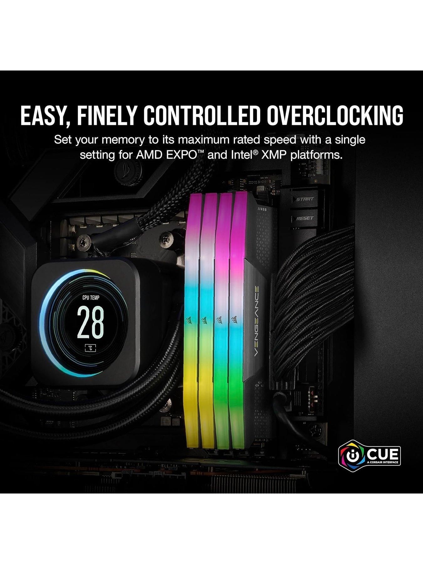 Image 5 of 6 of CORSAIR 64GB Dual Channel Vengeance RGB DDR5 5600MT/s CL36 Memory Kit - Grey