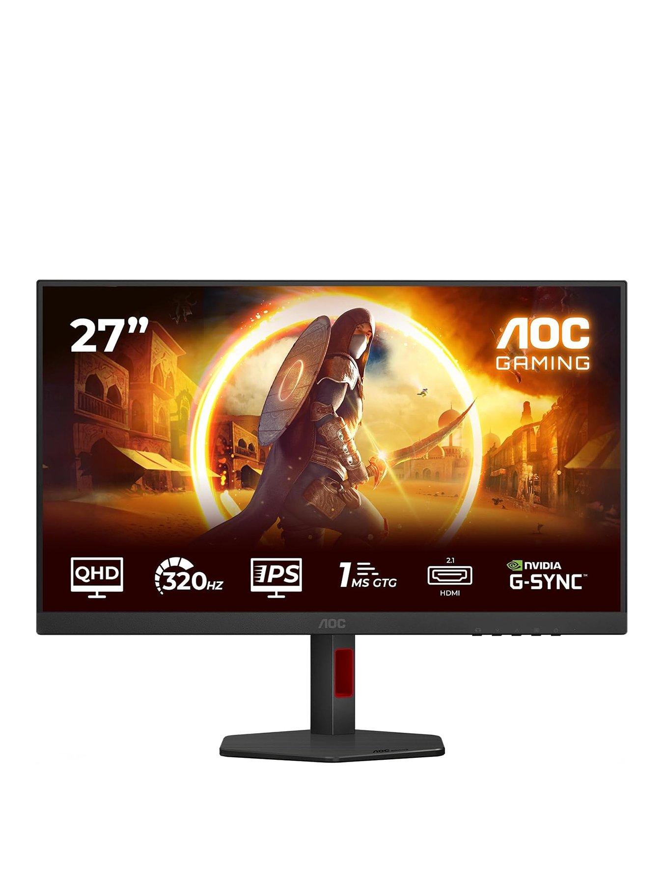 AOC Q27G4SRU Gaming Monitor - 27in, QHD, IPS, 320Hz, Black