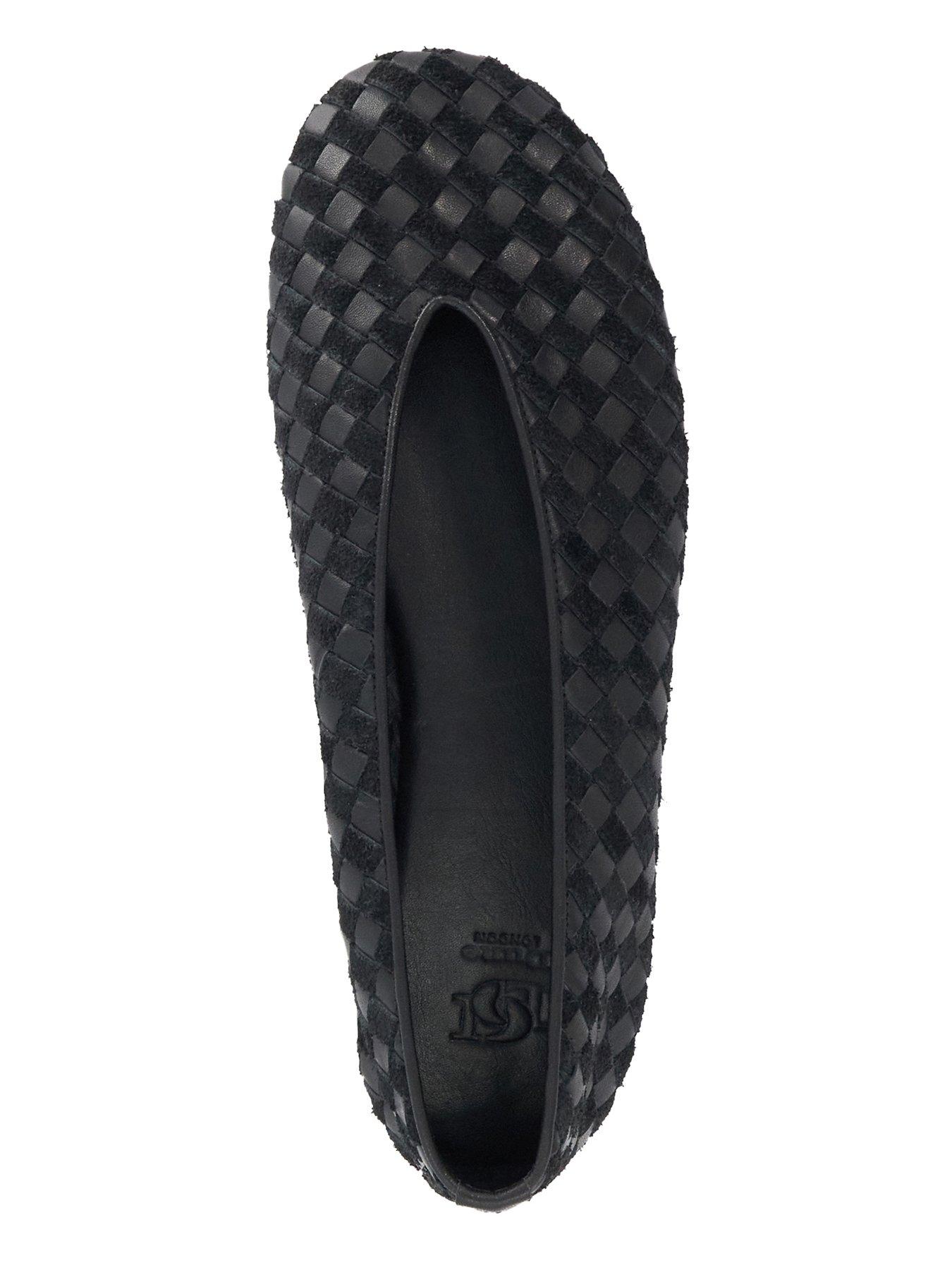 Image 4 of 5 of Dune London Homely Woven Ballet Flats - Black