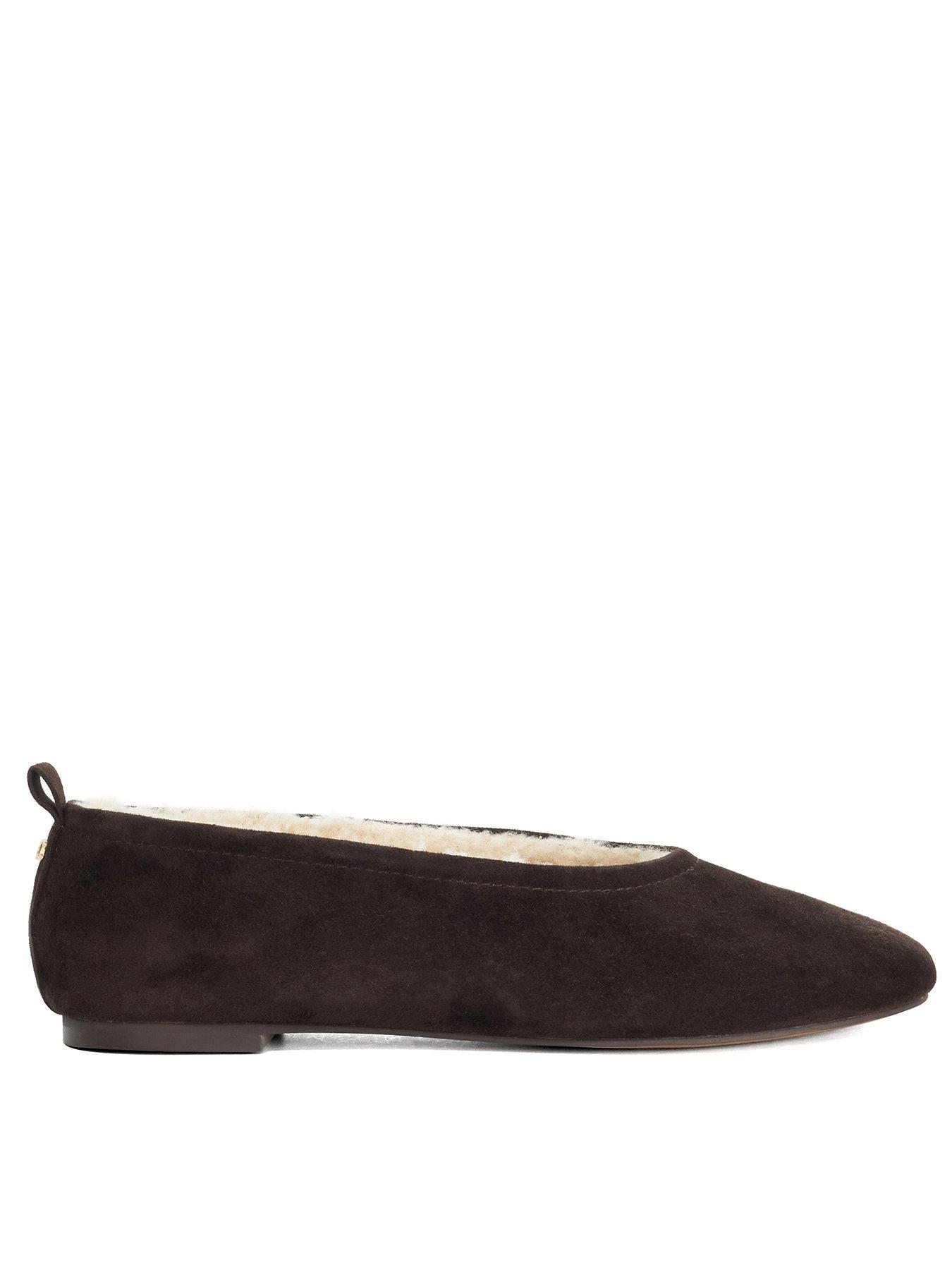 Image 1 of 5 of Dune London Harliee Ballet Flats - Brown