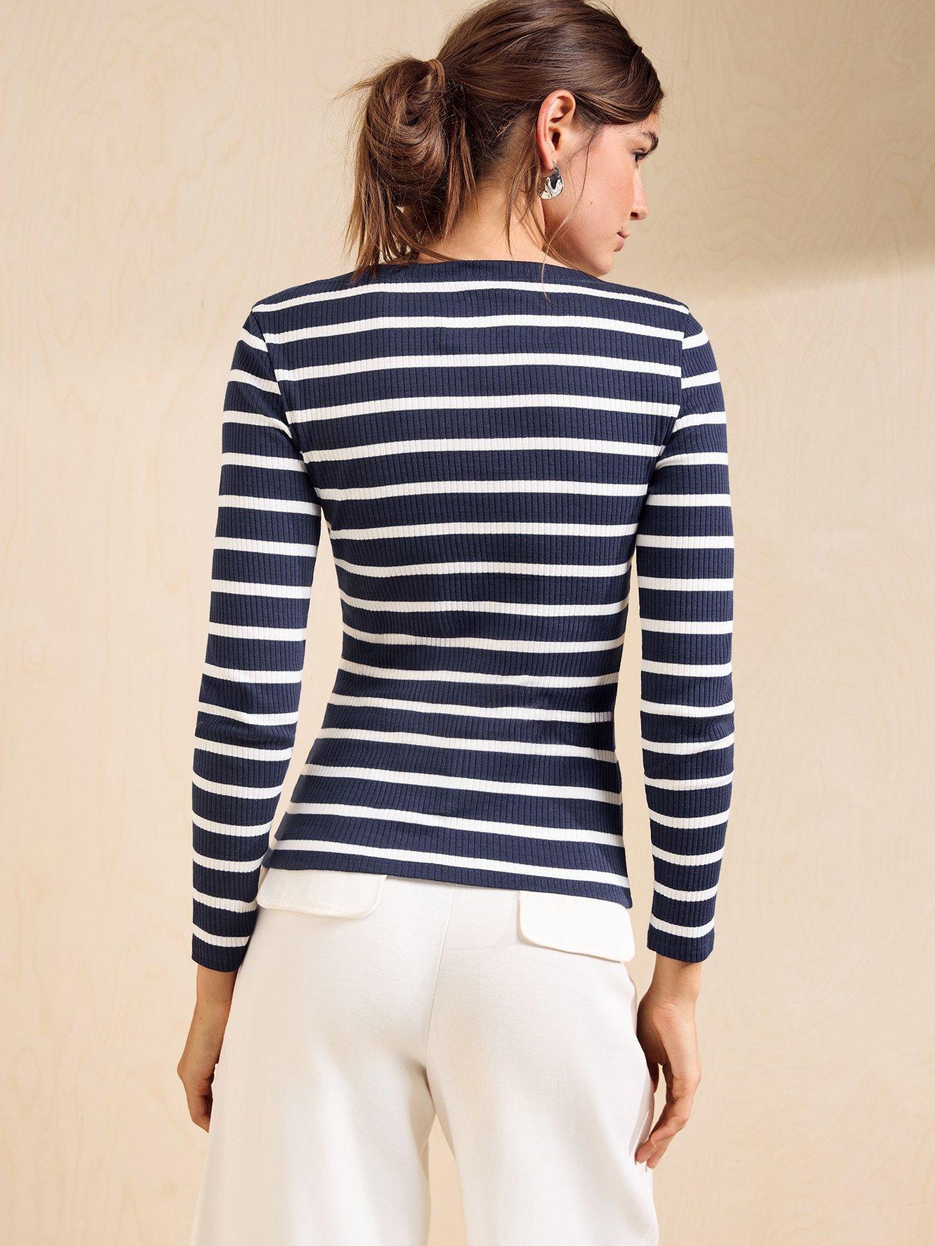 Image 2 of 5 of Friends Like These Stripe Boat Neck Long Sleeve - Multi