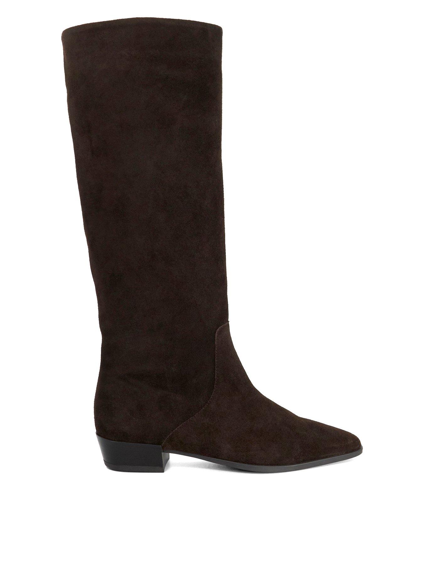 Dune London Torrie Knee High Boots - Brown