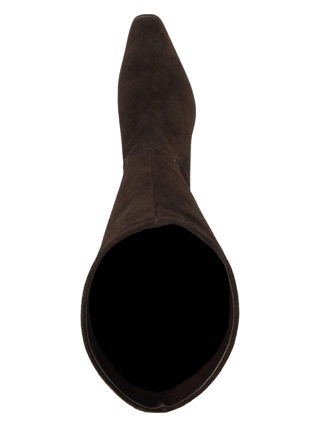 Image 4 of 5 of Dune London Torrie Knee High Boots - Brown