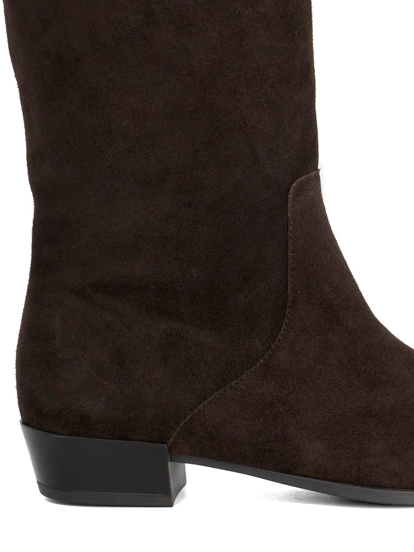 Image 5 of 5 of Dune London Torrie Knee High Boots - Brown