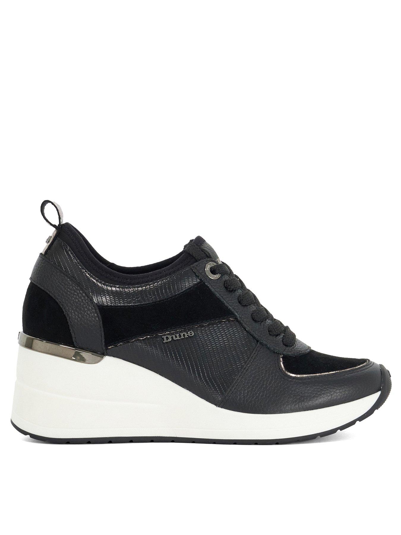 Dune London Eloisa Wedge Trainers - Black