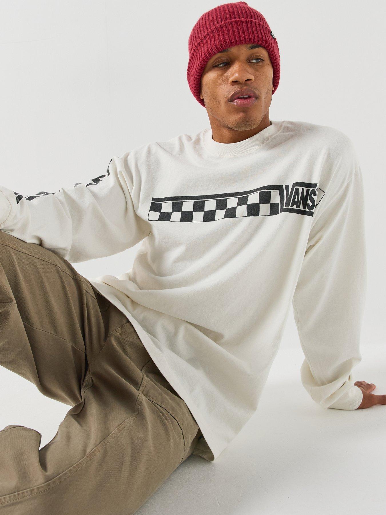 Image 1 of 6 of Vans Mens&nbsp;Racing Long Sleeve Tee - White
