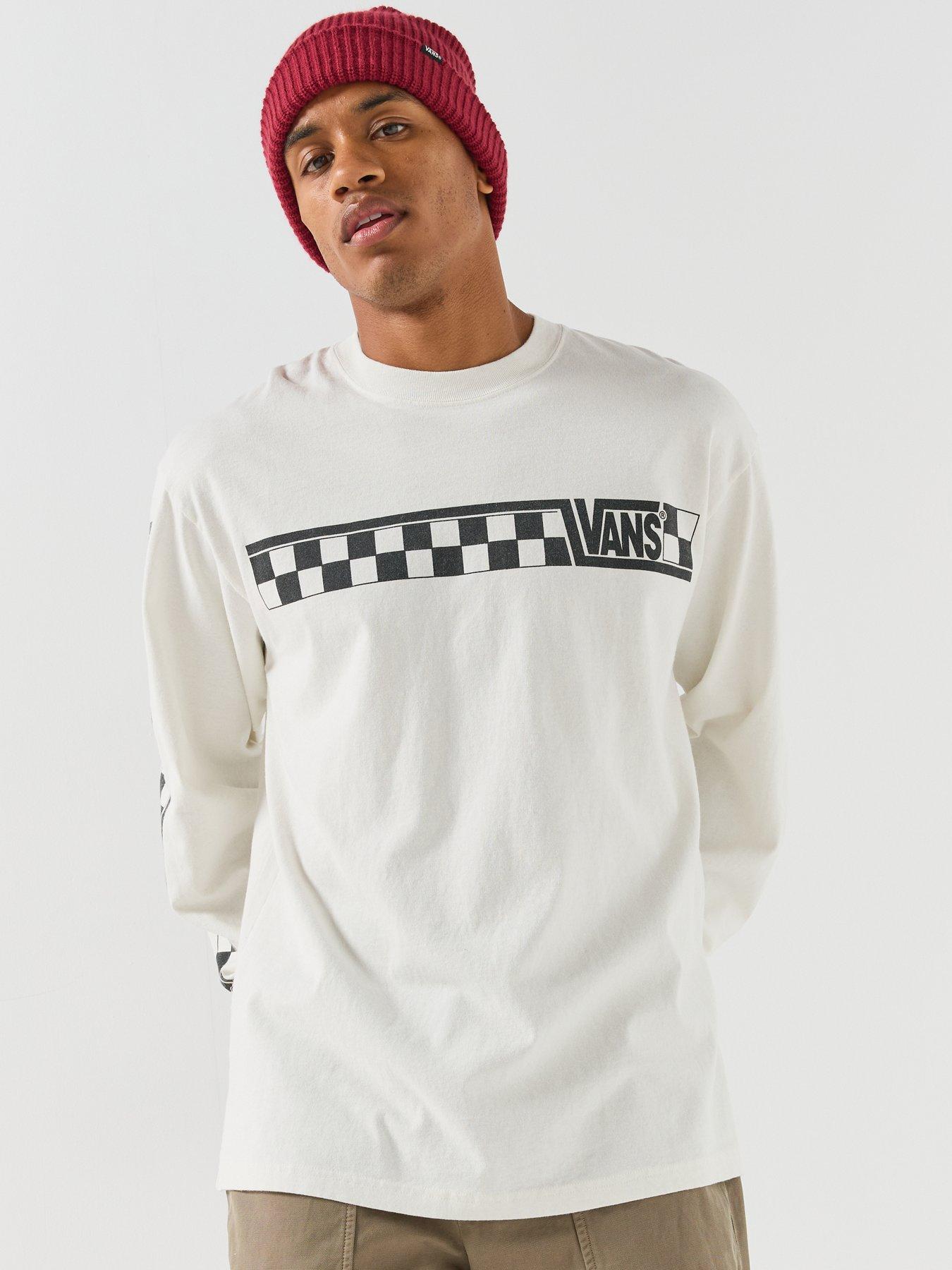 Image 4 of 6 of Vans Mens&nbsp;Racing Long Sleeve Tee - White