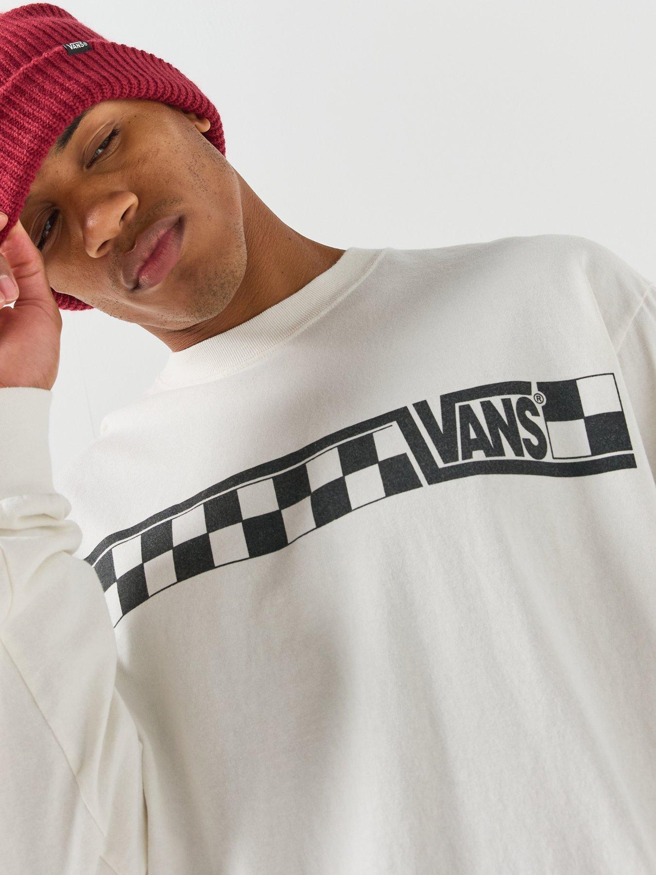 Image 5 of 6 of Vans Mens&nbsp;Racing Long Sleeve Tee - White