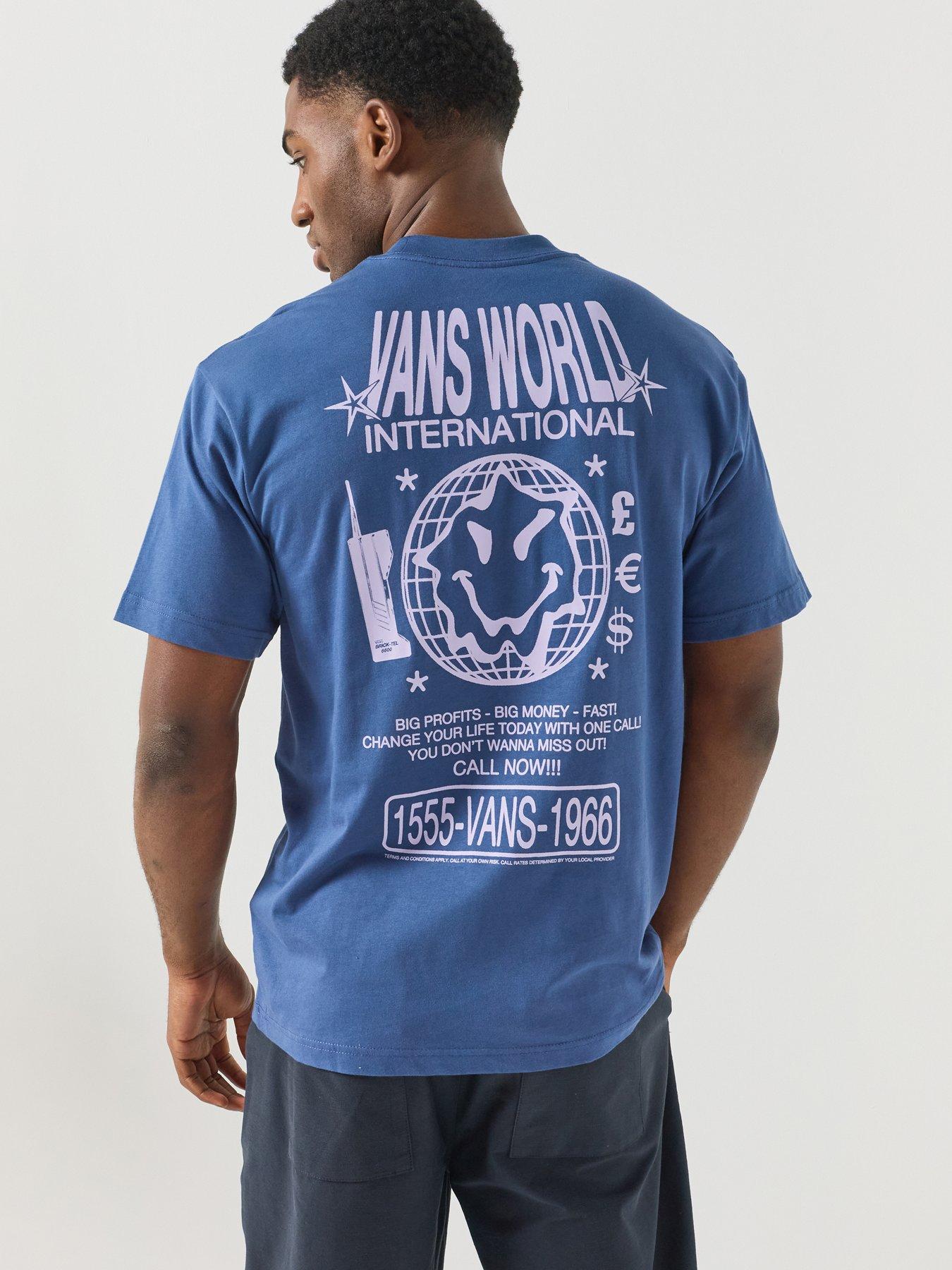 Vans Mens World Intl Short Sleeve T-Shirt - True Navy