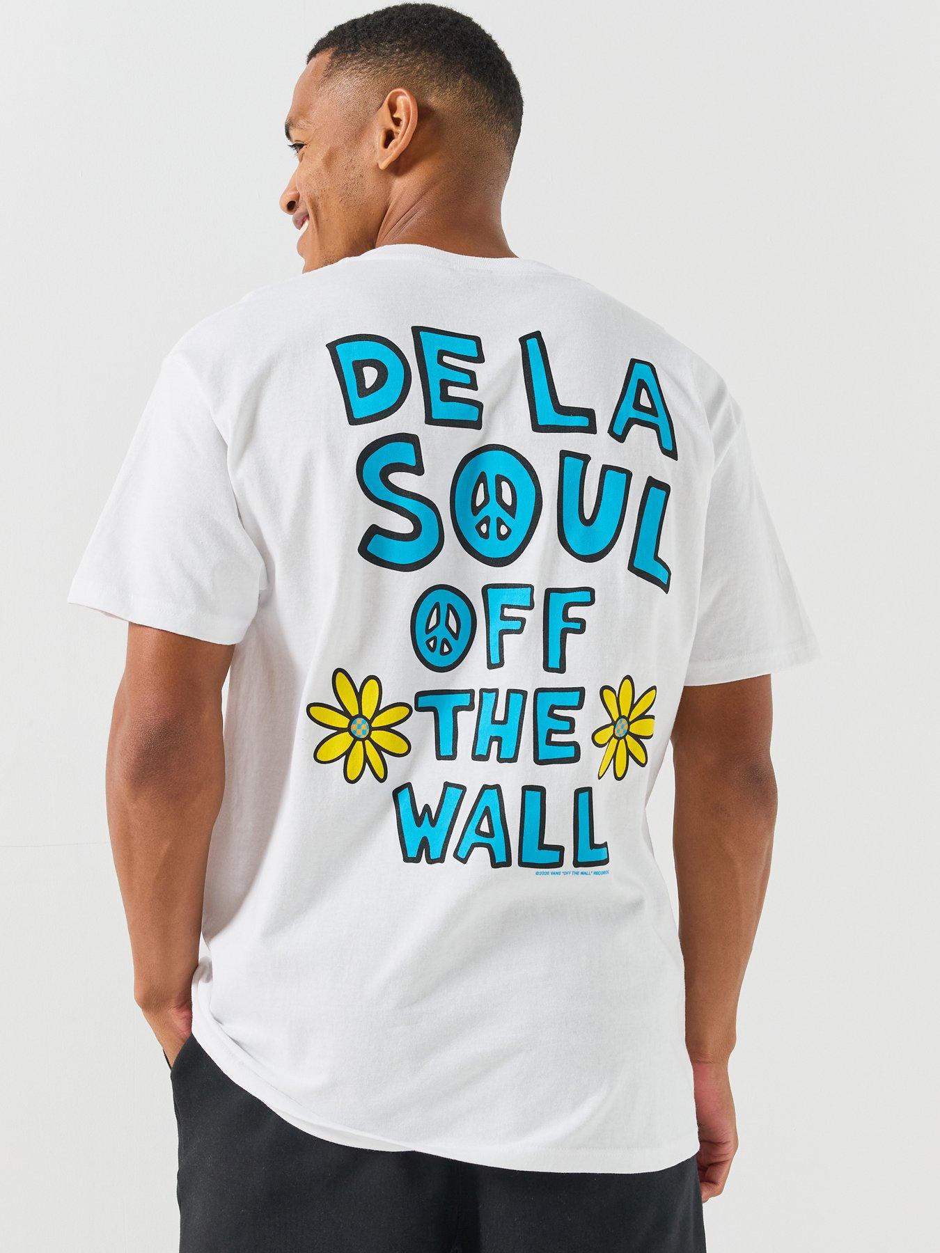 Image 2 of 5 of Vans Mens De La Soul Graphic Crew Neck T-Shirt - White