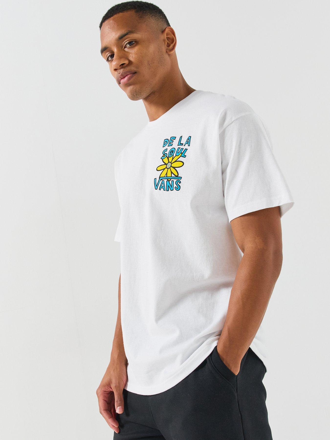 Image 4 of 5 of Vans Mens De La Soul Graphic Crew Neck T-Shirt - White